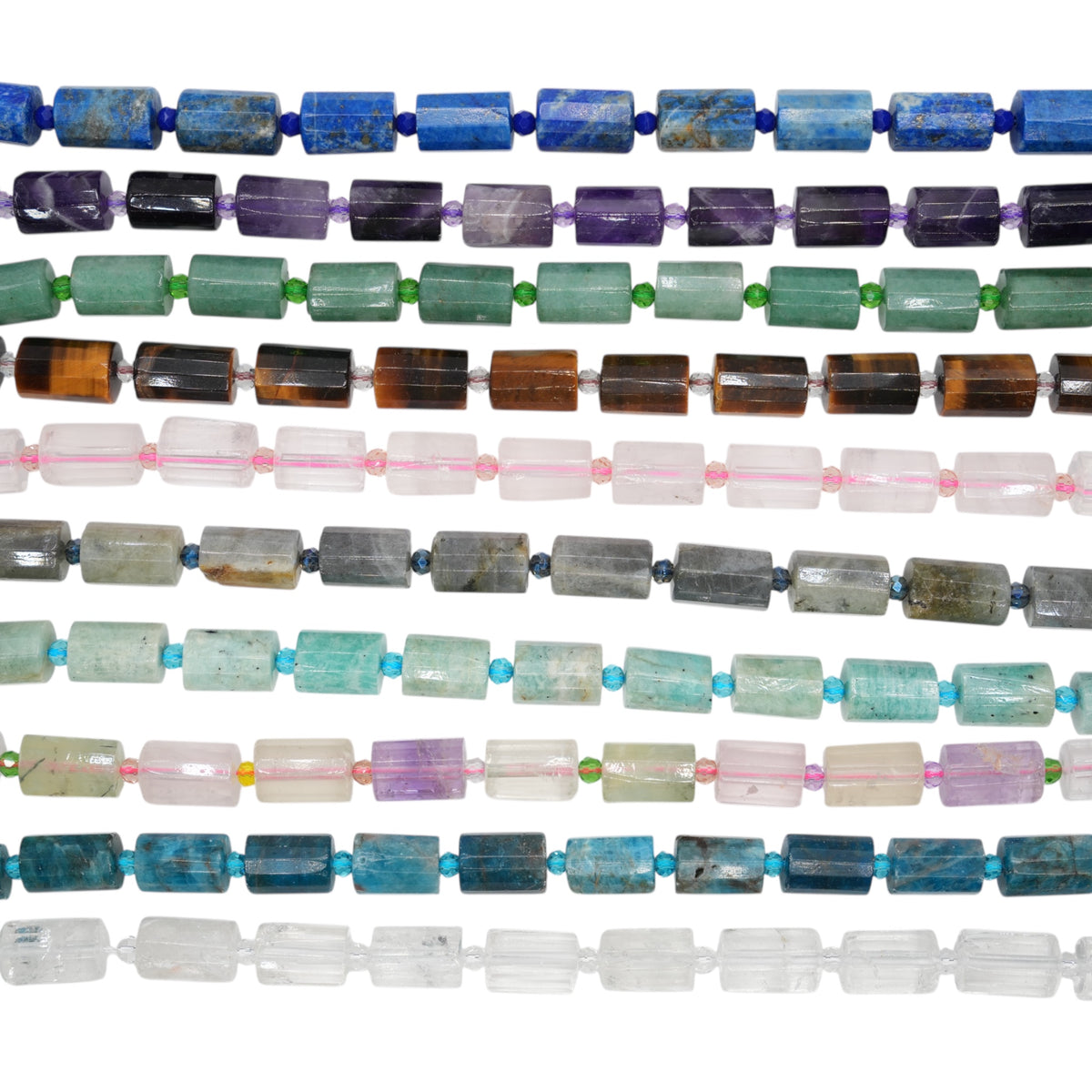 Fil de perle 10x14 mm en pierre naturelle (10 pierres disponible)