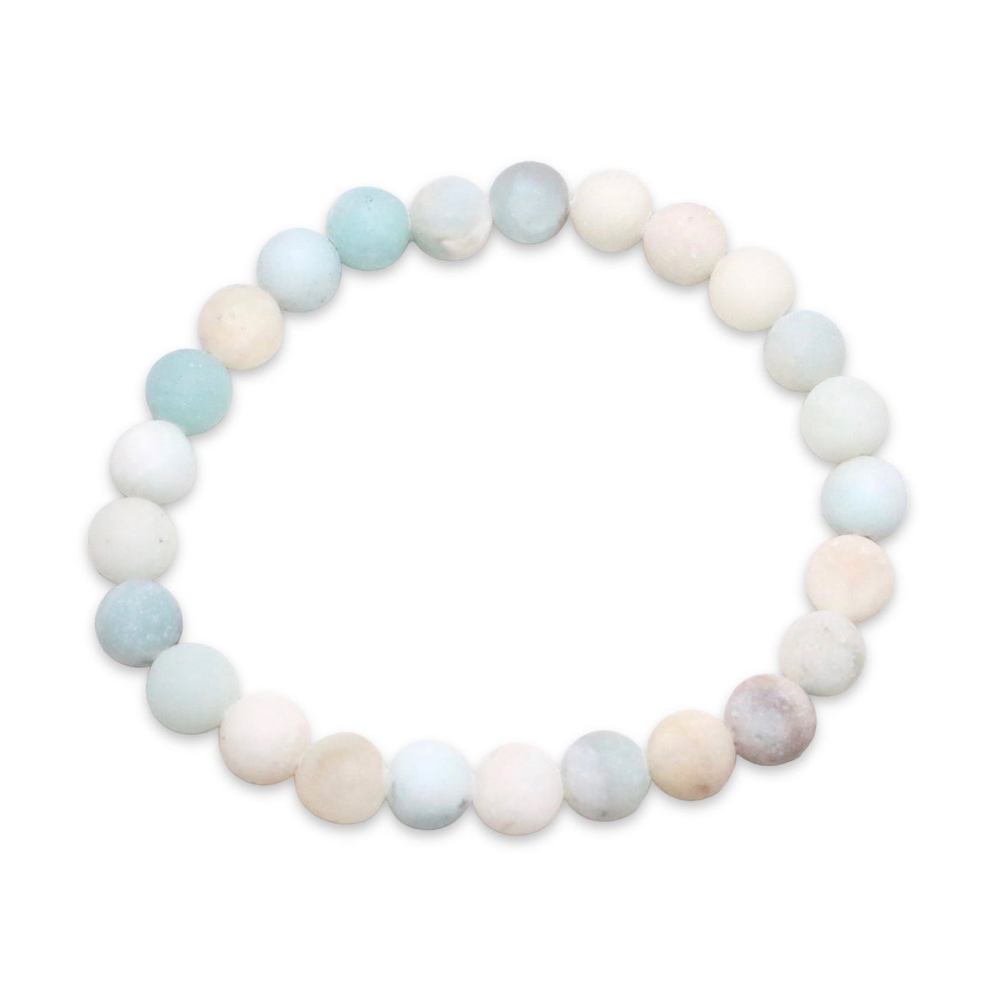 Bracelet Amazonite de Chine A mat taille homme - Foliesbijoux