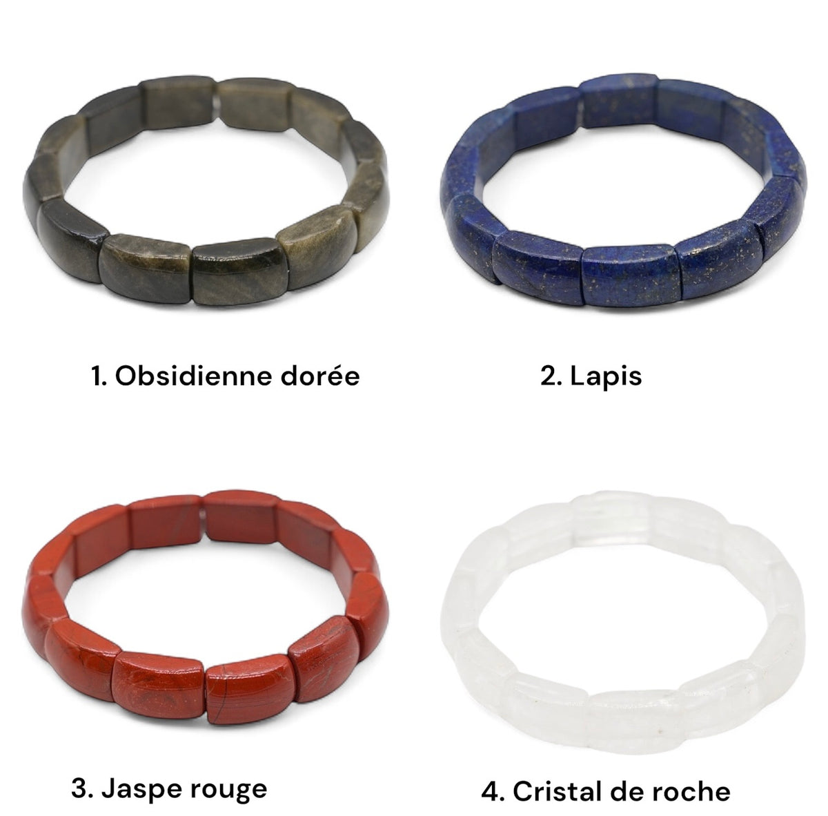 Bracelet à 2 trous AA+ 11x17 mm (27 pierres disponible) #8 RESTOCK NEW