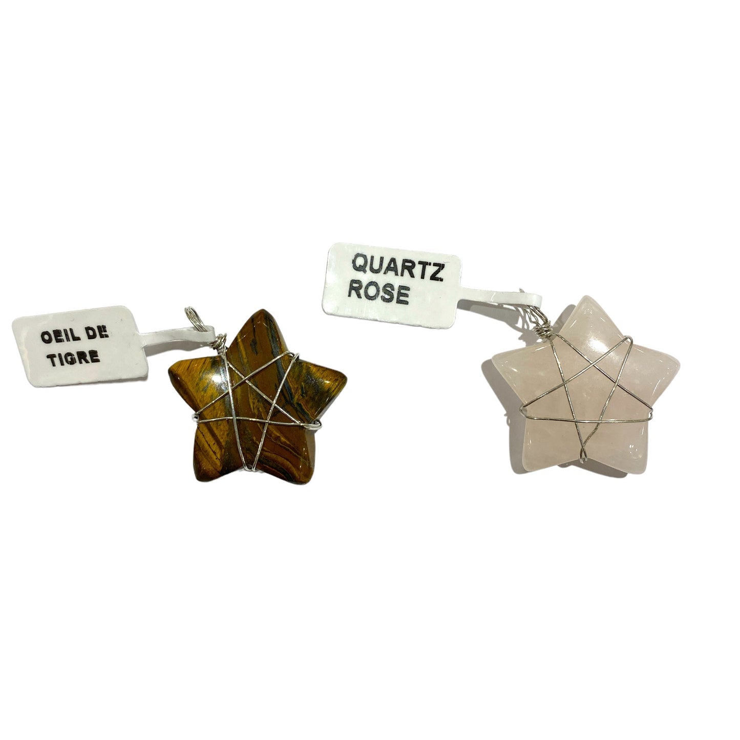 Pendentif forme étoile argenté - Foliesbijoux