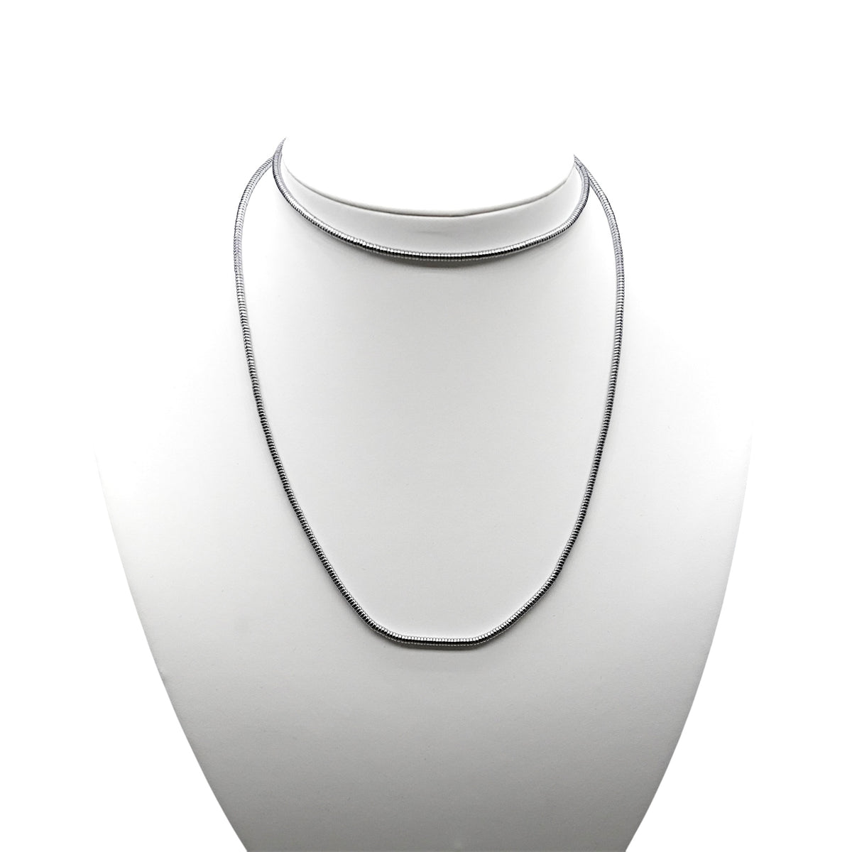 Collier sautoir 70 cm avec fermoir Hématite electroplaquée argenté 3 mm CHA-10 - Foliesbijoux