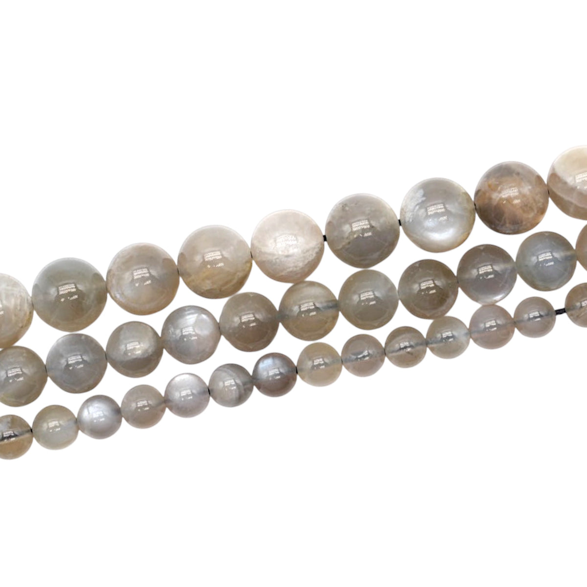 AA Grade Gray Moonstone Bead Strand