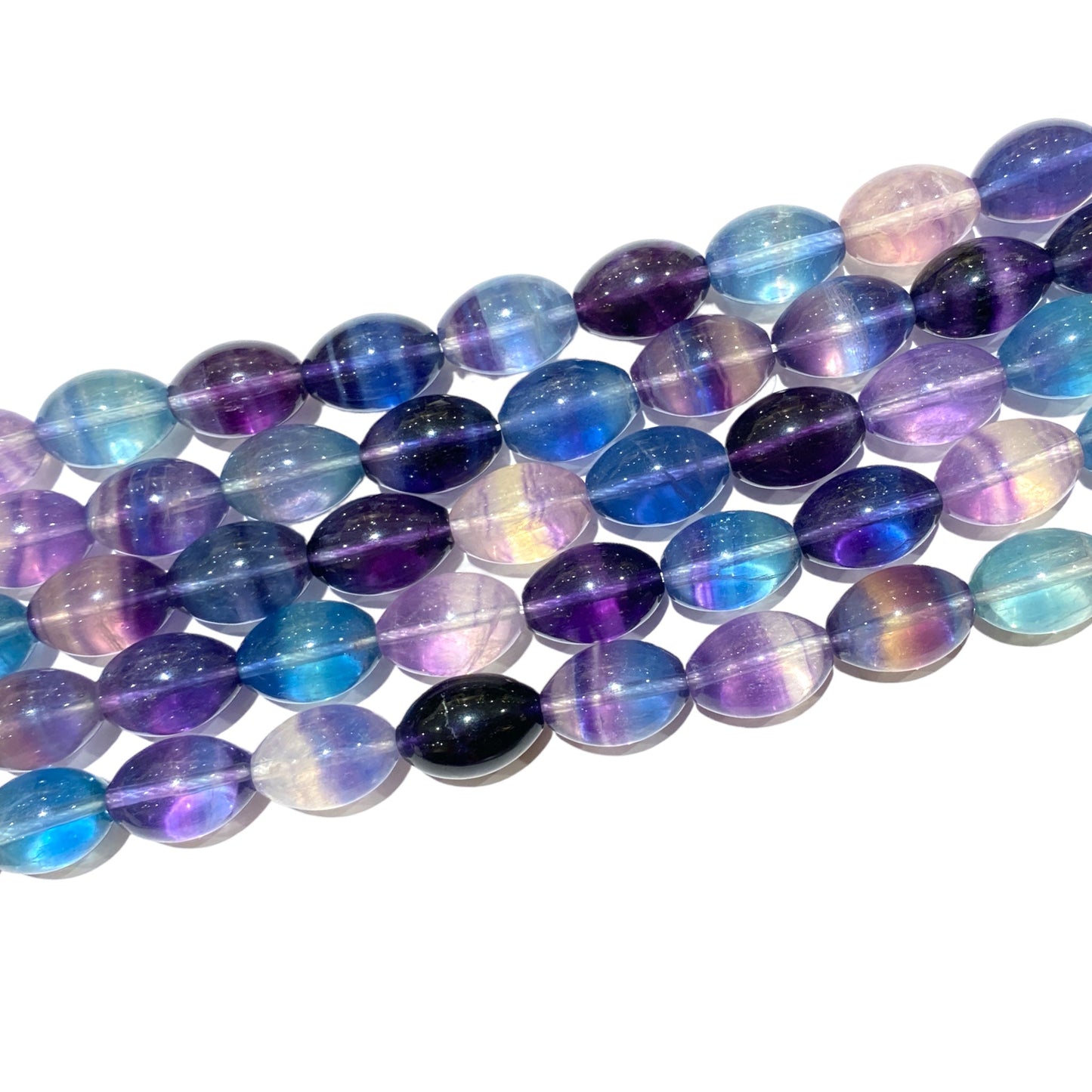 Fil Fluorine en rond 10x15mm - Foliesbijoux