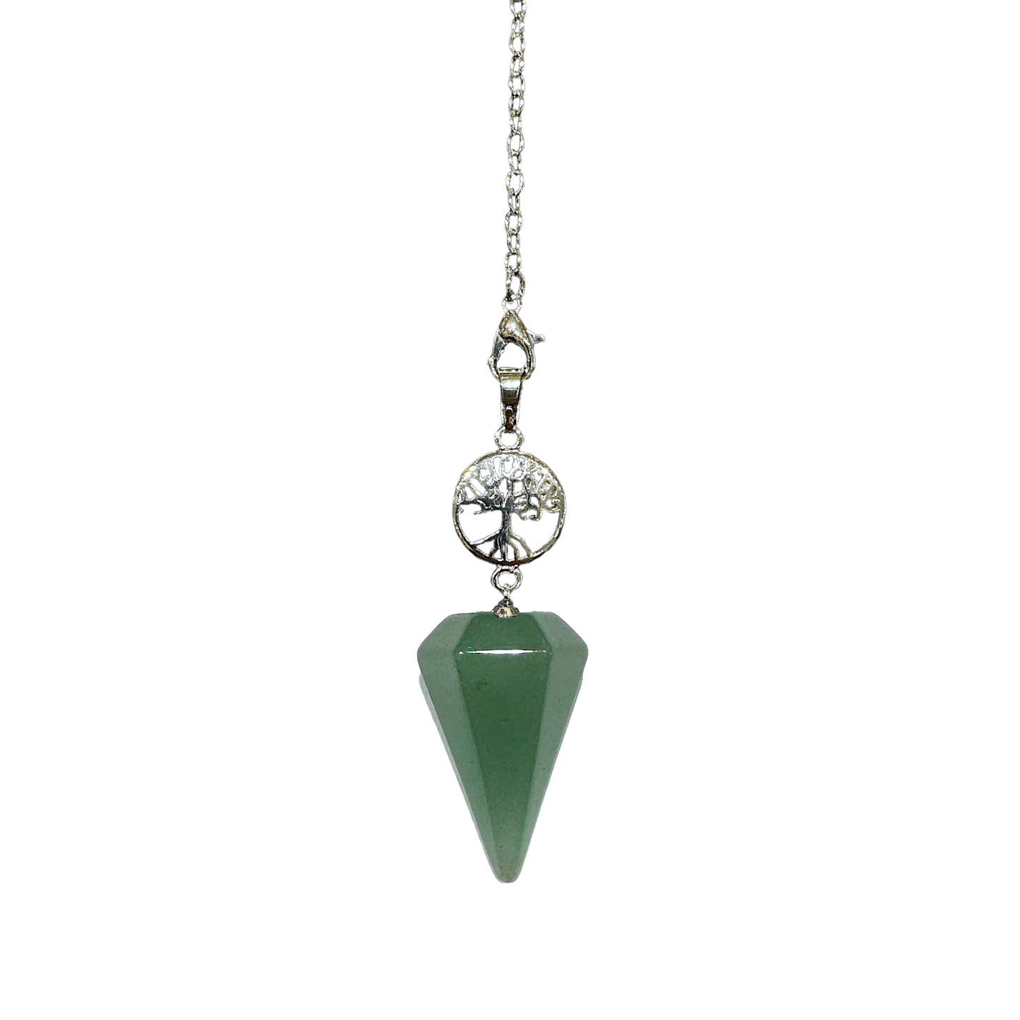 Pendule Arbre de vie cone aventurine verte - Foliesbijoux