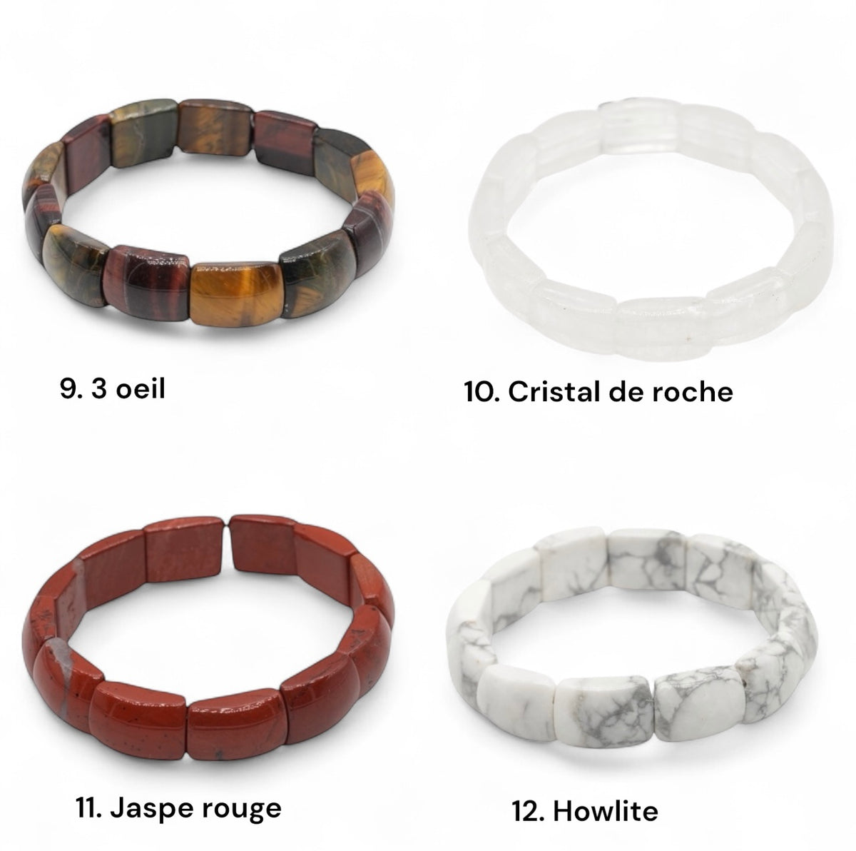 Bracelet à 2 trous AA+ 14x18x7 mm (12 pierres disponible) #5