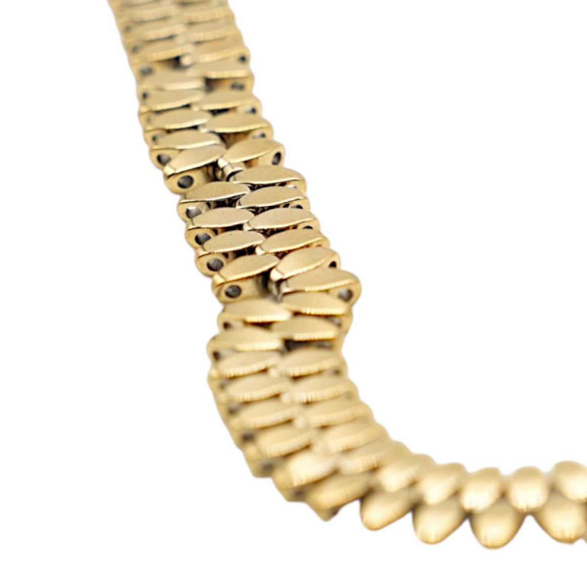 Strand of electroplated gold Hematite beads HED (235 to 239)
