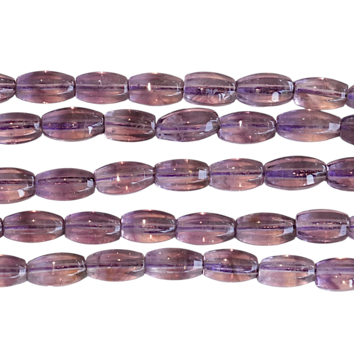 Fil de perle forme libre Améthyste lavande 6x12 mm (référence 128)