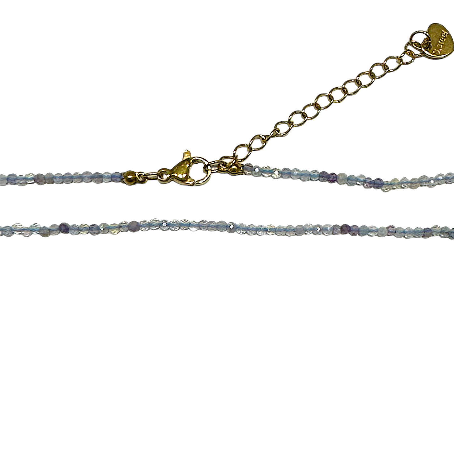 Collier Fluorine multicolore 2-3mm acier inoxydable (référence 11) - Foliesbijoux