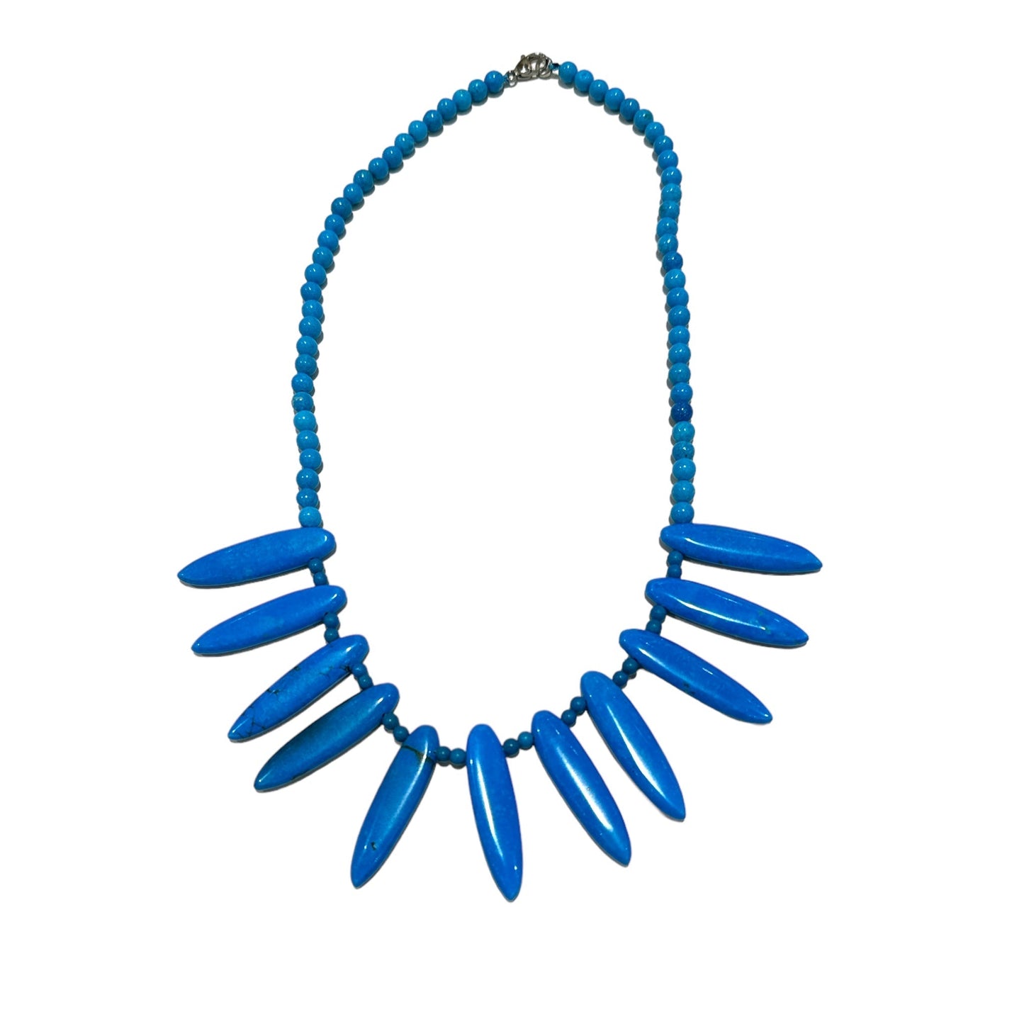 Collier howlite turquoise - Foliesbijoux