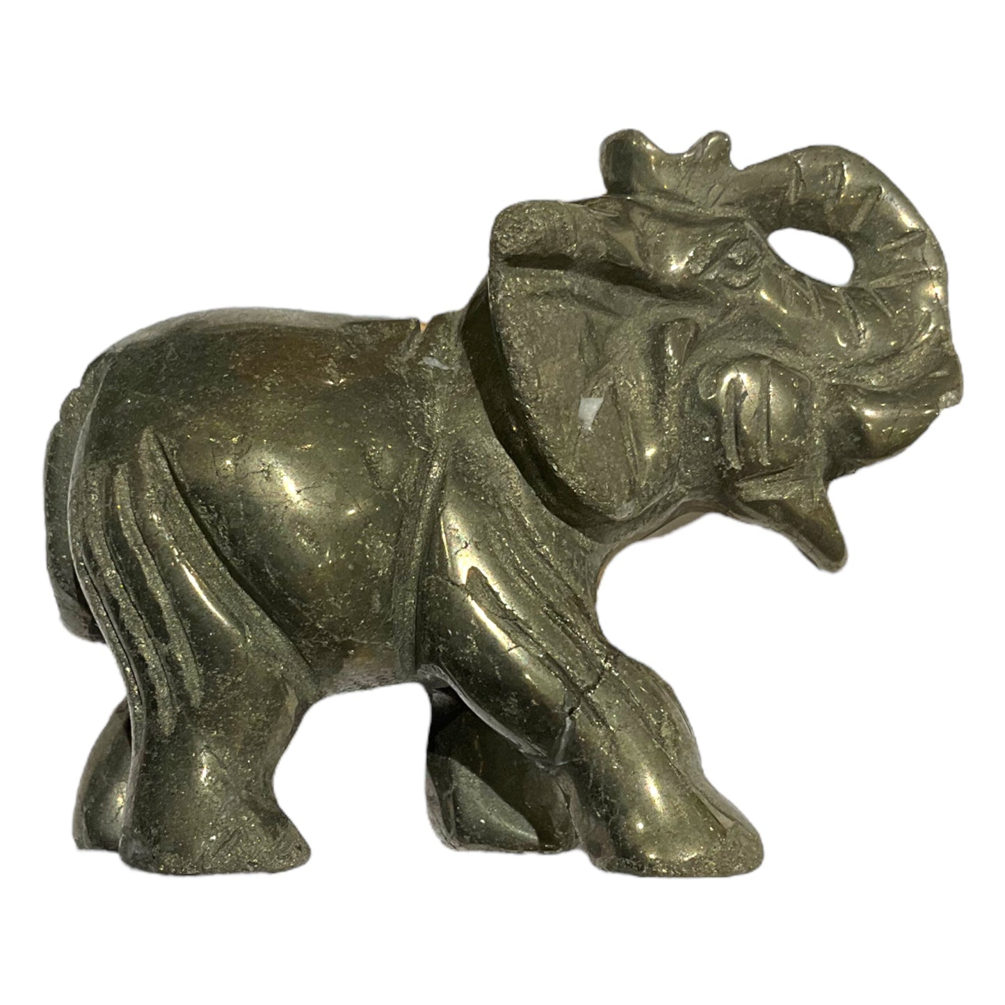 Figurine Eléphant en Pyrite - Foliesbijoux