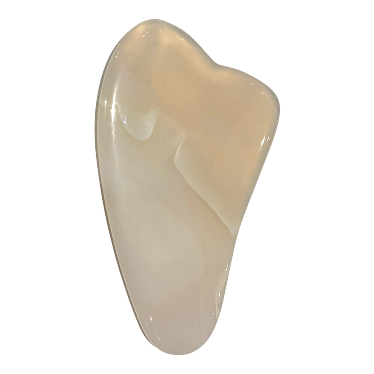 Gua sha Agate Botswana coeur - Foliesbijoux