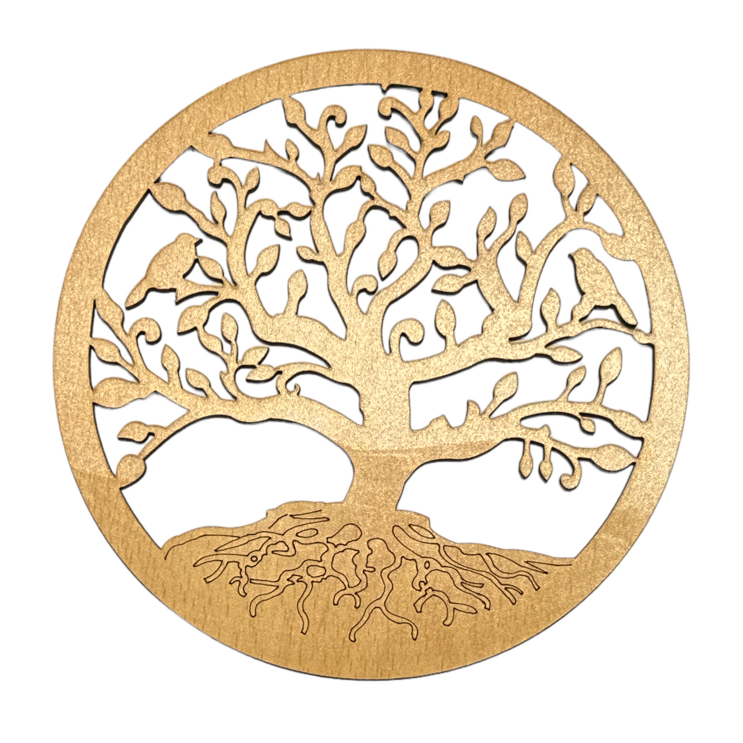 Plaque Arbre de vie en bois 15 cm - Foliesbijoux