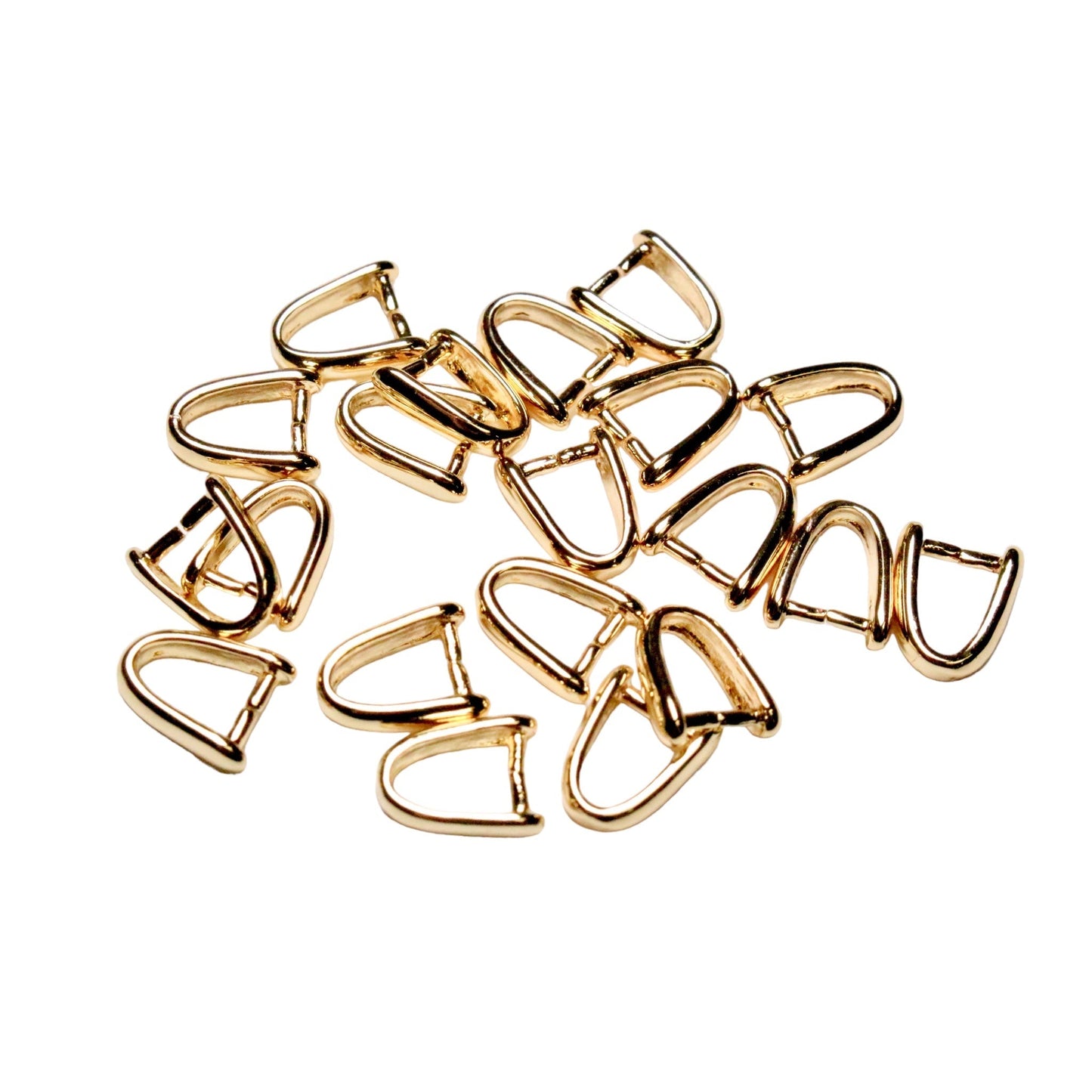 Lot de 20 Bélières doré fine pour Pendentif K 996 D - Foliesbijoux