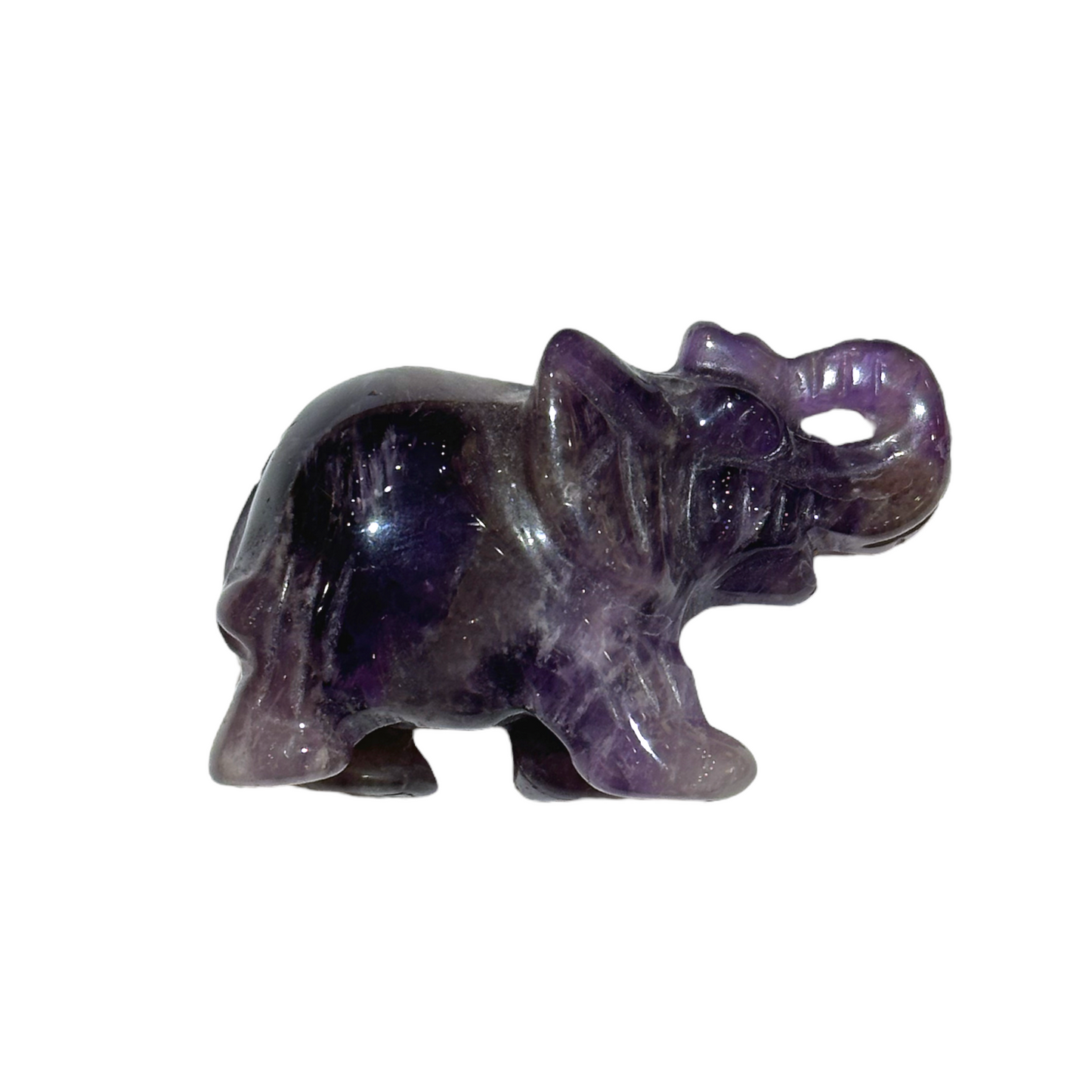 Figurine Eléphant en Améthyste - Foliesbijoux