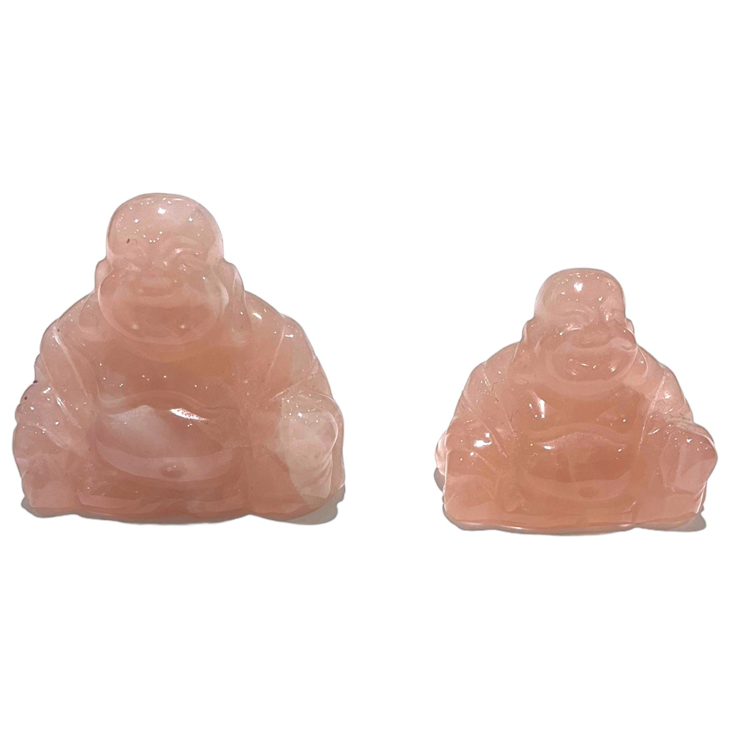 Bouddha en Quartz rose - Foliesbijoux