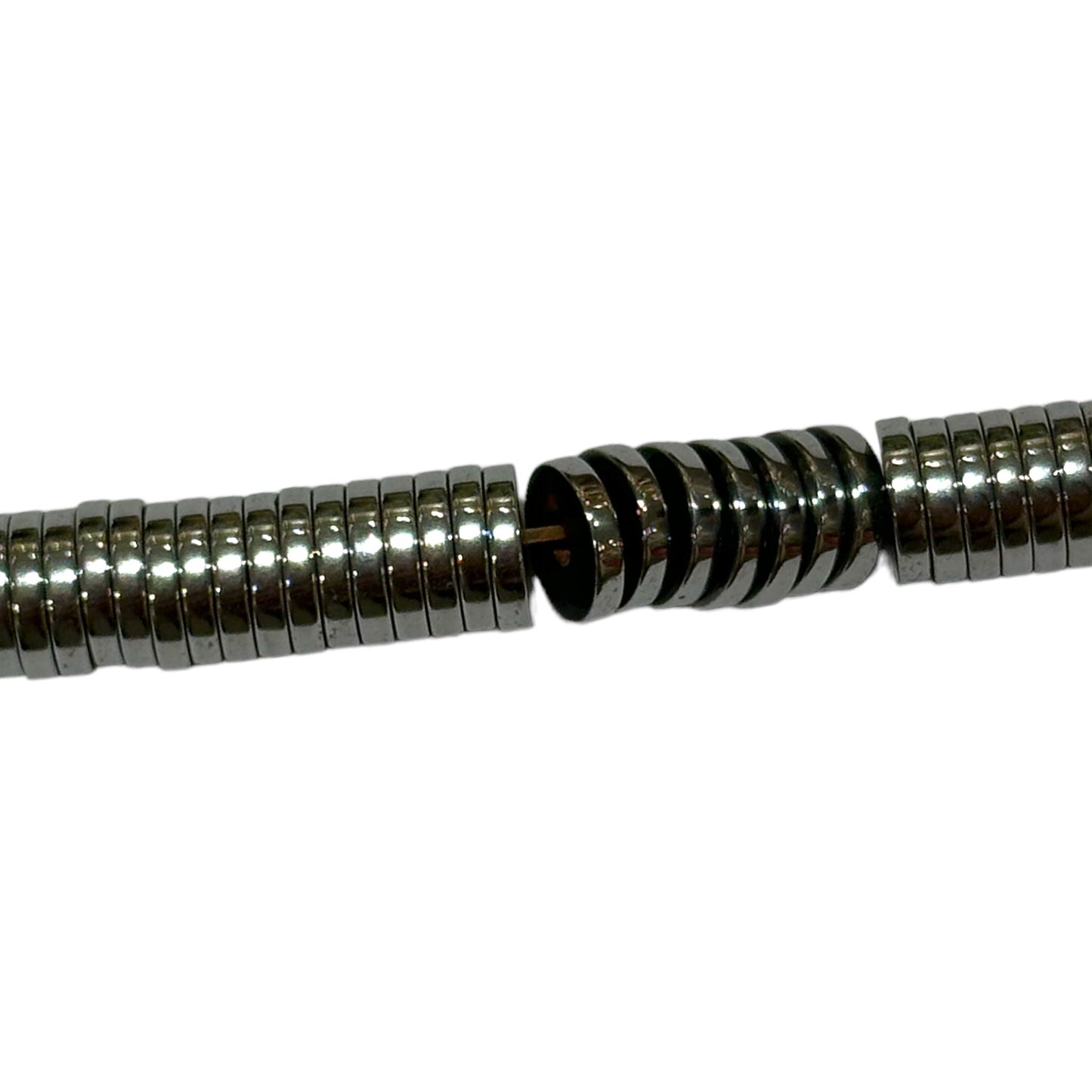 Fil de perle Hématite electroplaquée argentée claire - Foliesbijoux