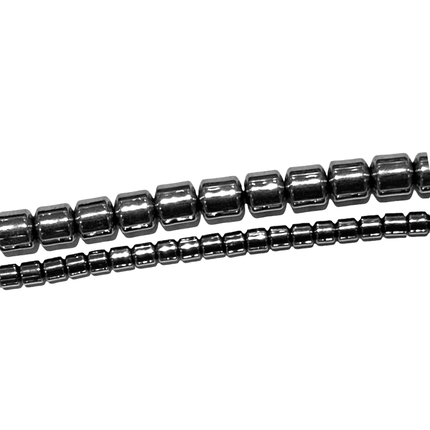 Fil de perle Hématite electroplaquée argentée claire - Foliesbijoux