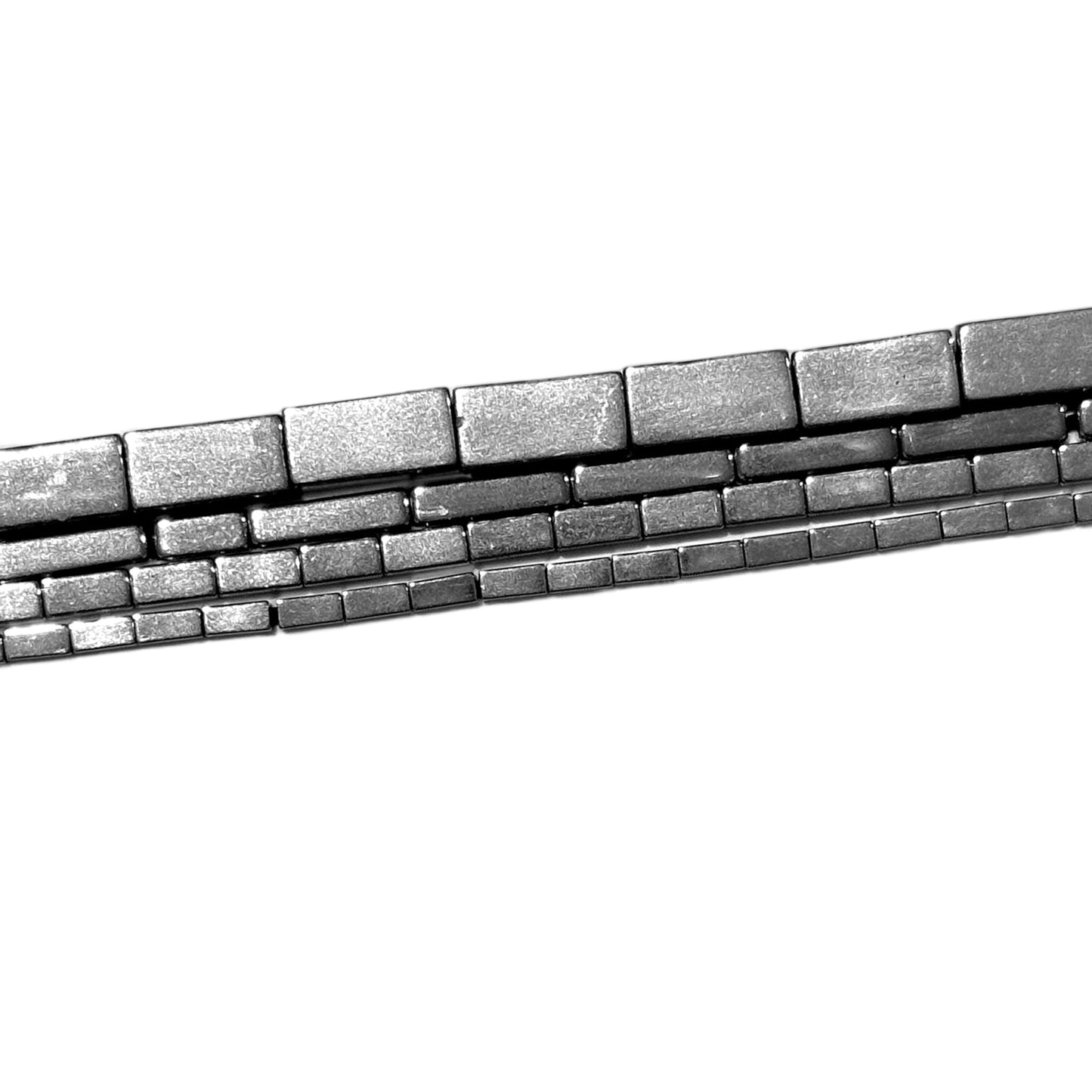 Fil de perle Hématite electroplaquée argenté claire - Foliesbijoux