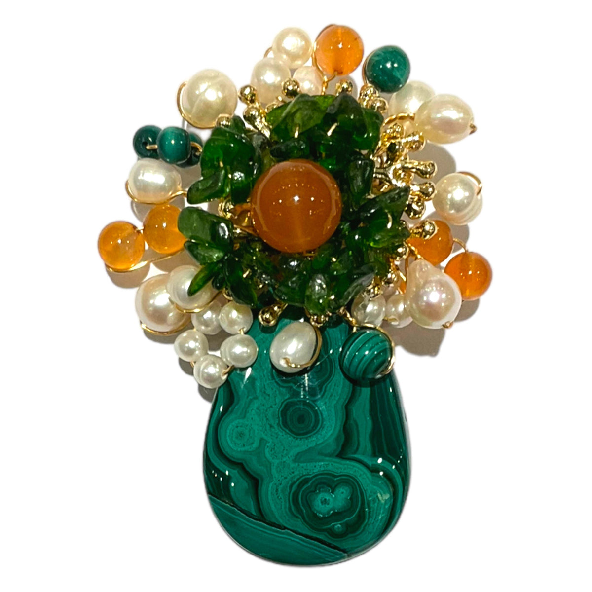 Broche fleurie - Foliesbijoux