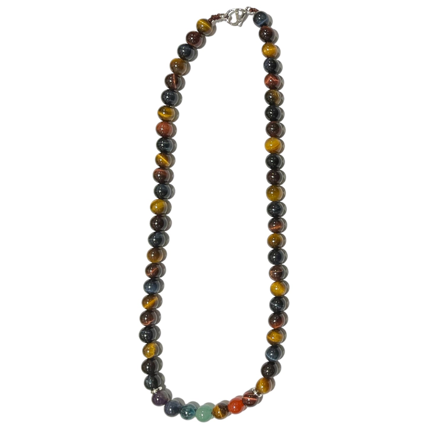 Collier boule 7 Chakras 3 œil - Foliesbijoux