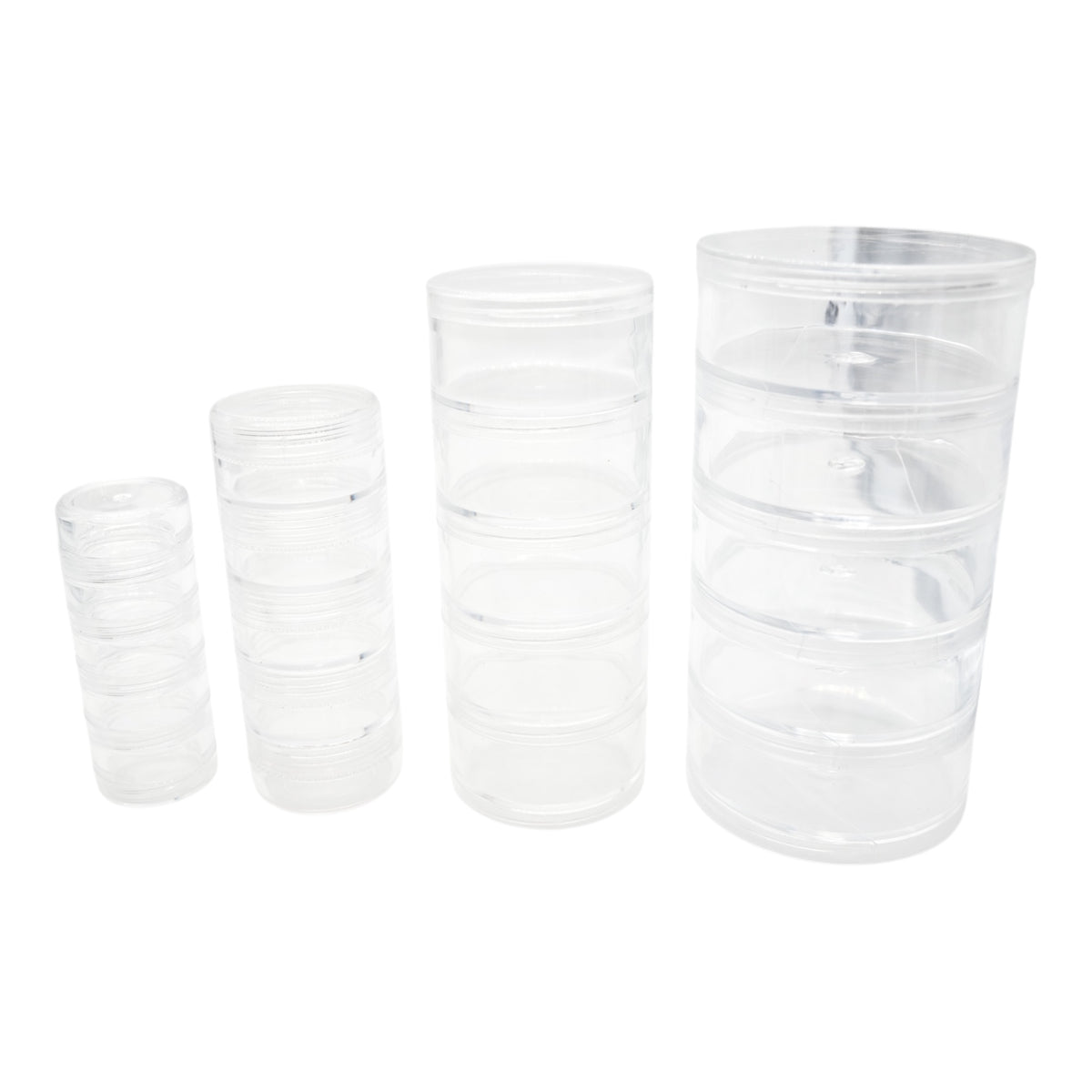 Lot de 4 boites à rangement avec taille différente 3 cm/3.5 cm/5 cm/7 cm