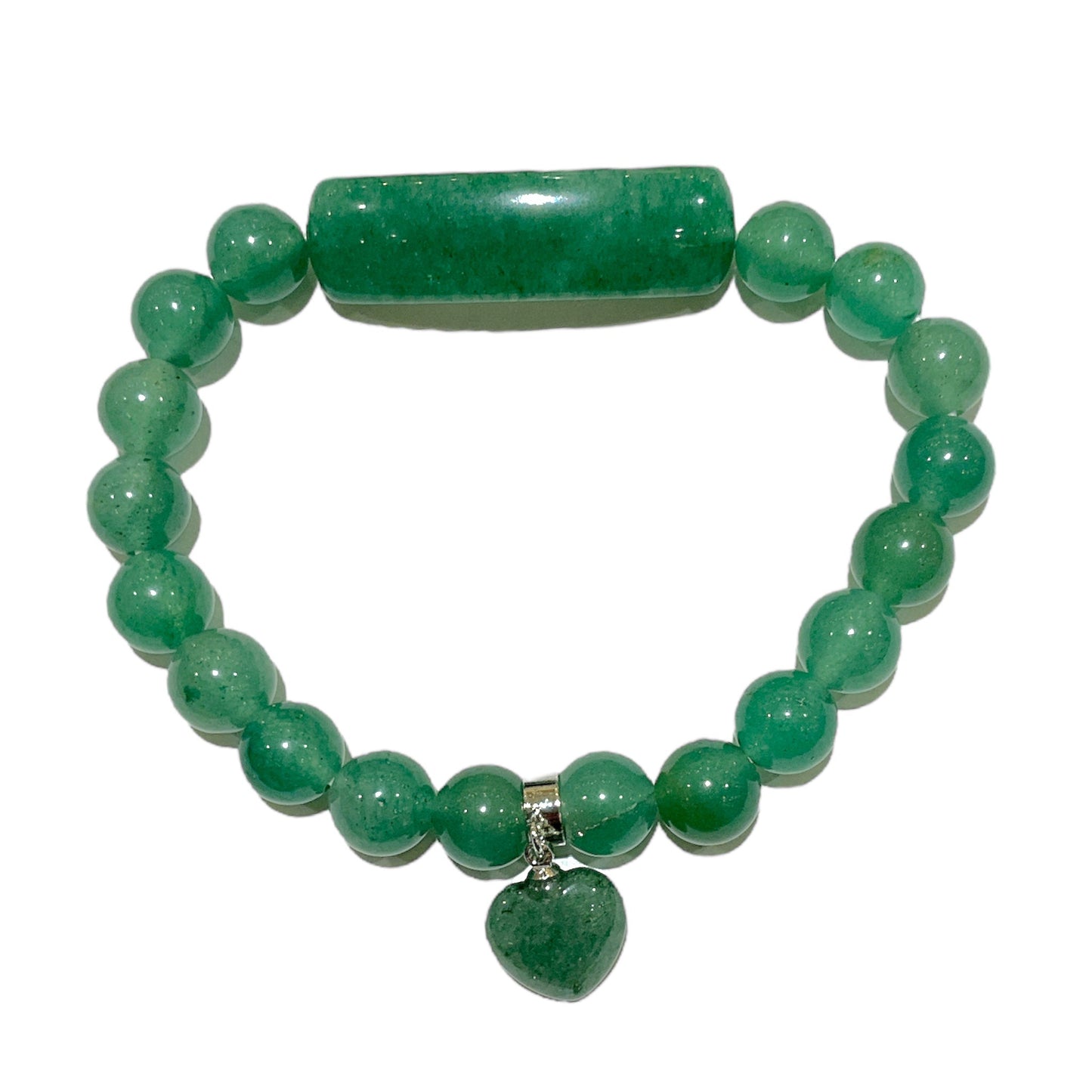 Bracelet aventurine A cœur - Foliesbijoux