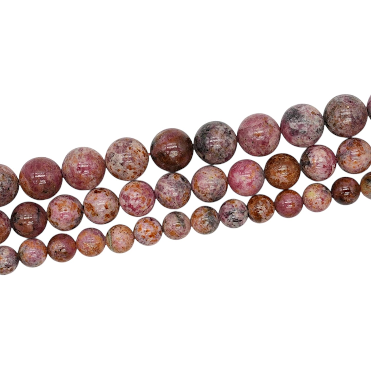 Fil de perle Rhodocrosite du brésil A