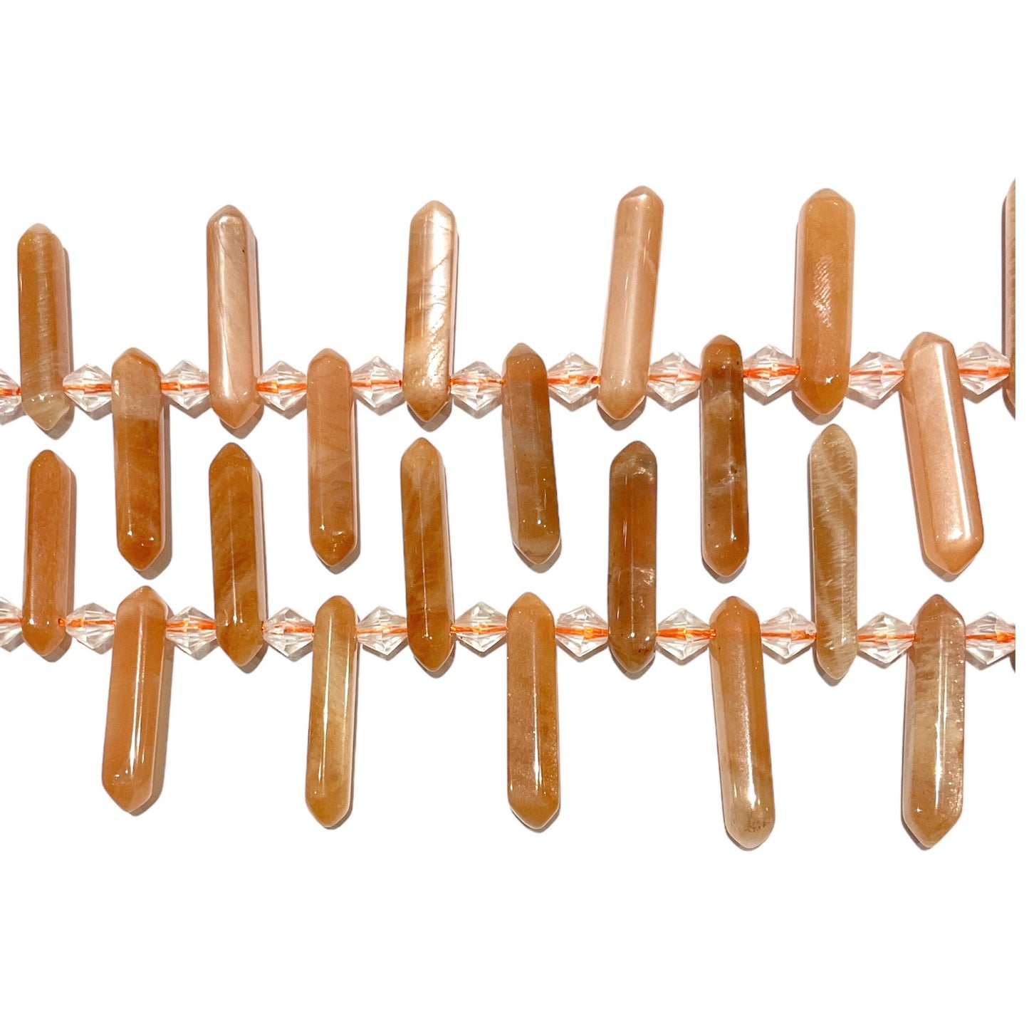 Fil pendentifs pointe Pierre de soleil - Foliesbijoux