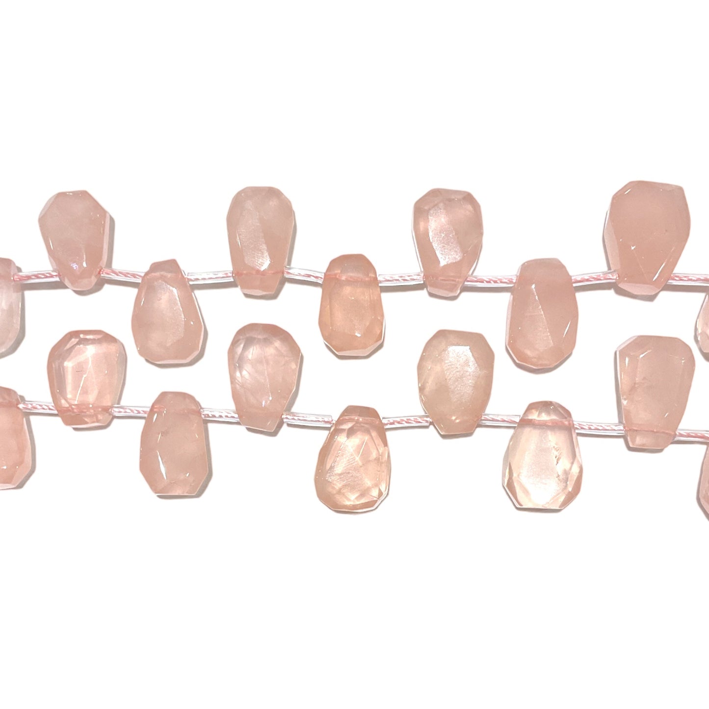 Fil pendentifs Quartz rose - Foliesbijoux