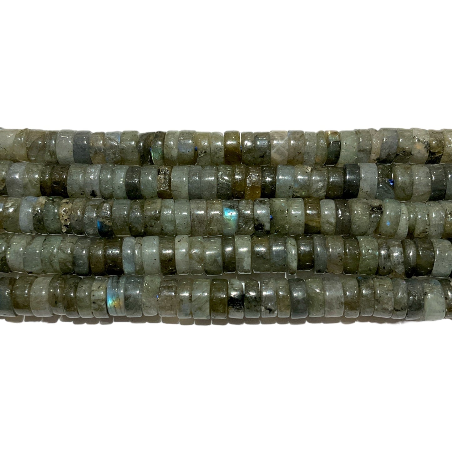 Fil de perle rondelle Labradorite 6x3 - Foliesbijoux