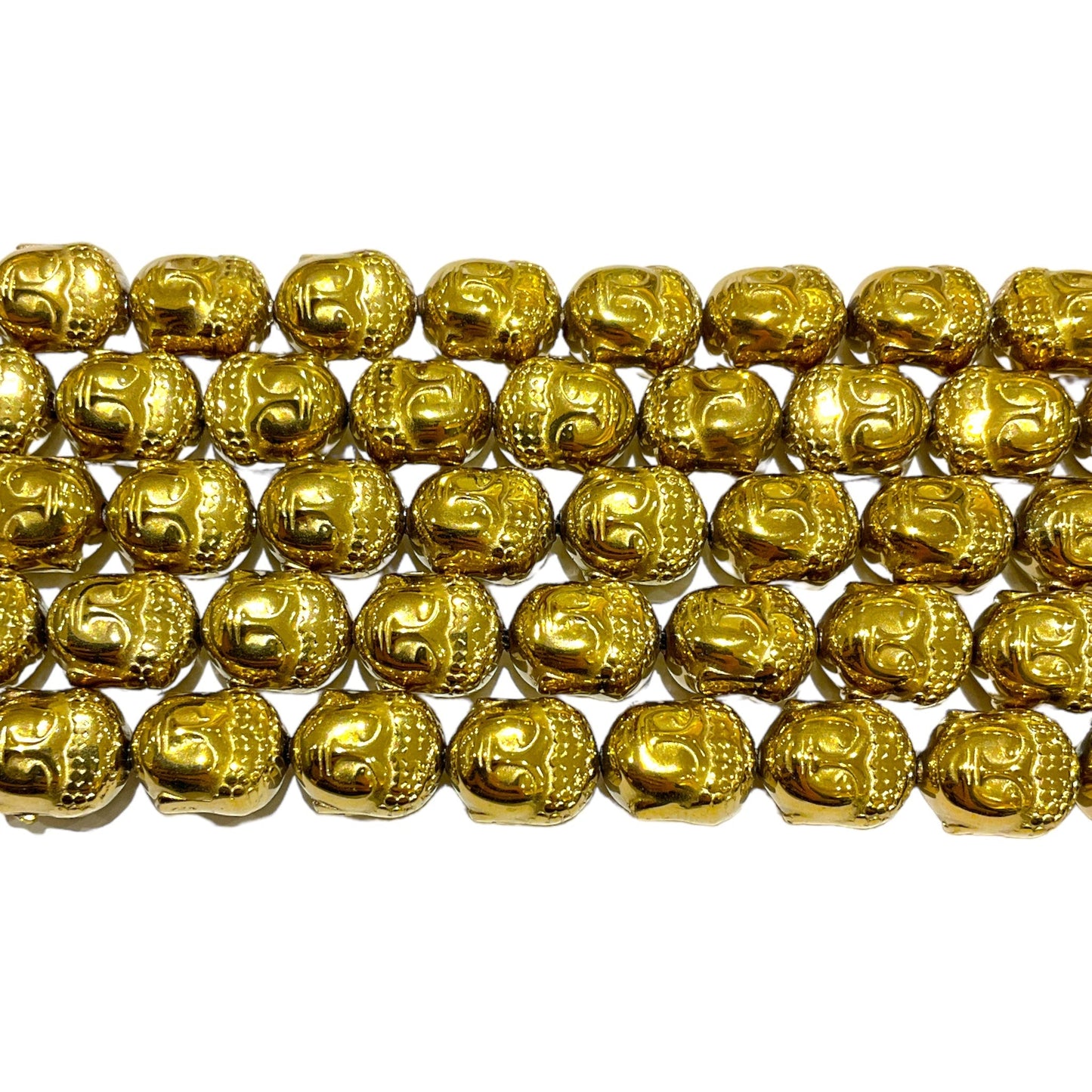 Fil de perle Hématite electroplaquée dorée/bronze HED-68 - Foliesbijoux