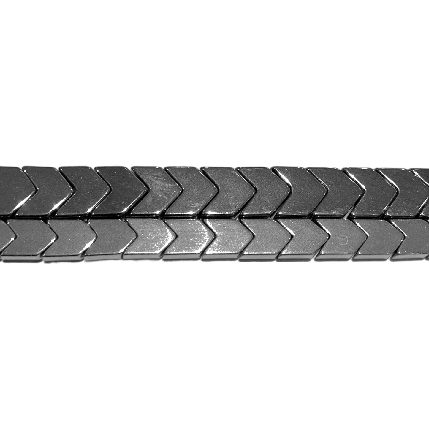 Fil de perle Hématite electroplaquée argentée claire HEA-60 - Foliesbijoux