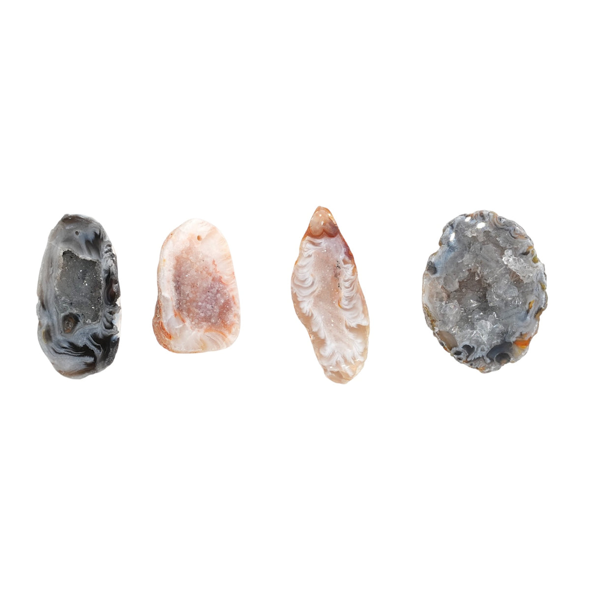 Pendentif Agate brute avec inclusion de quartz (forme aléatoire) RESTOCK