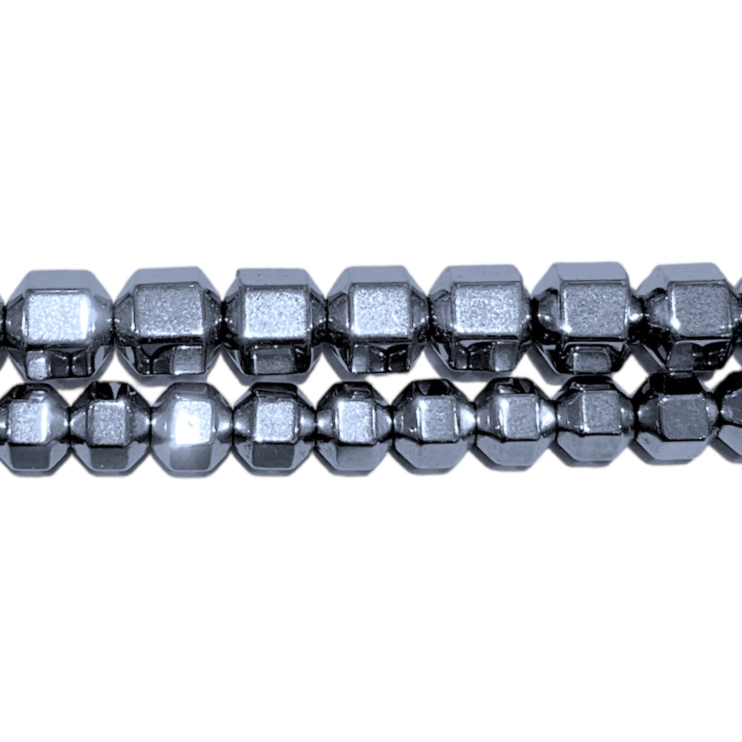 Fil de perle Hématite electroplaquée Argentée argentée claire - Foliesbijoux