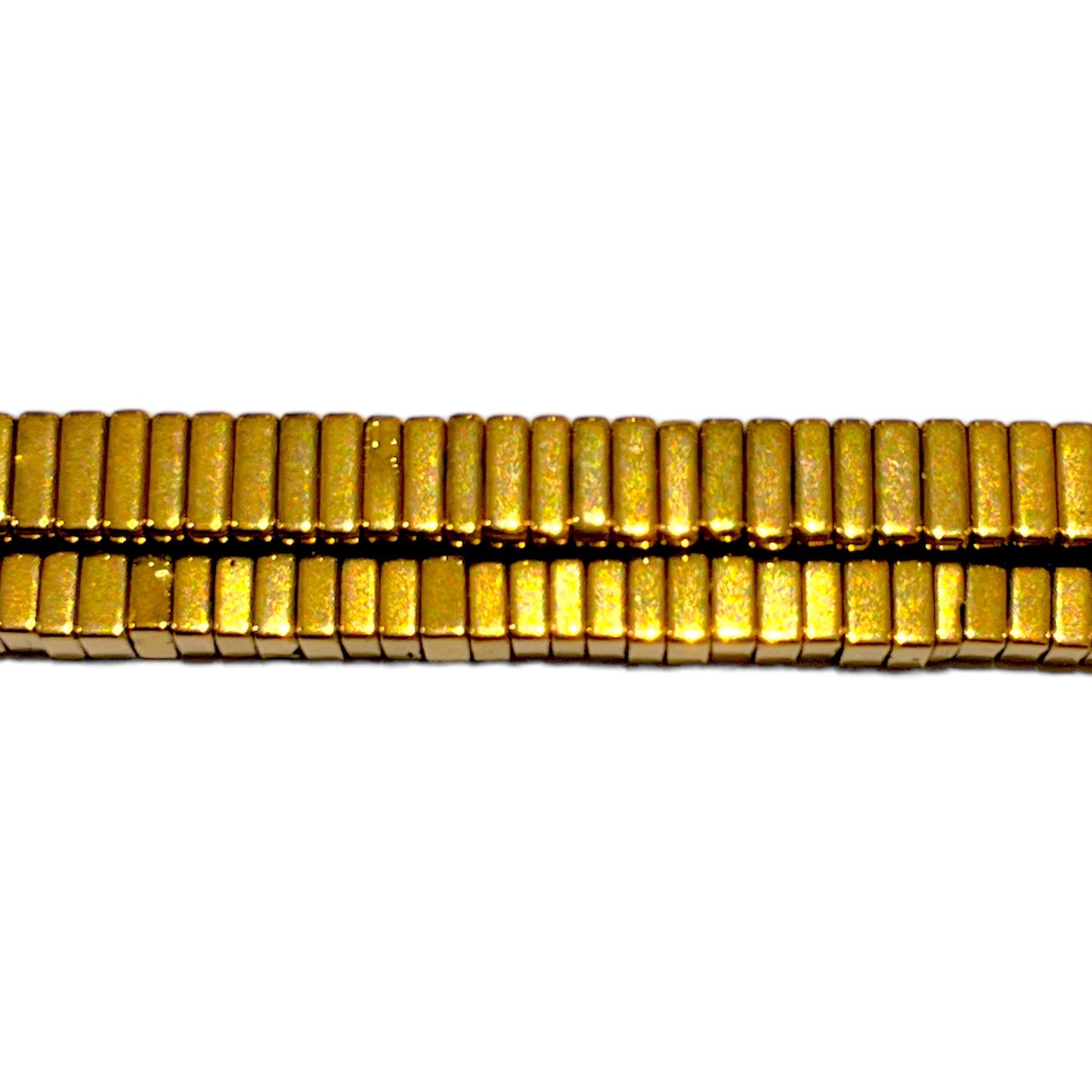 Fil de perle Hématite electroplaquée Argentée dorée/bronze - Foliesbijoux