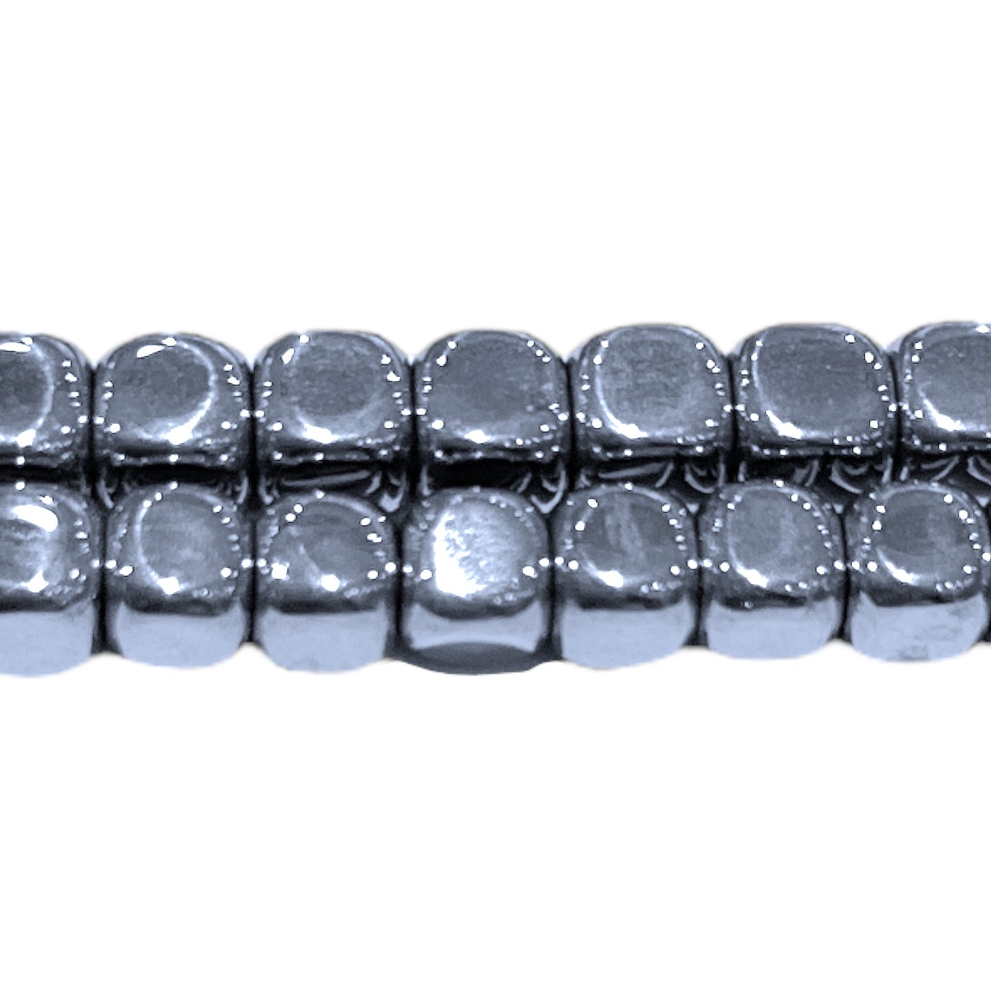 Fil de perle Hématite electroplaquée Argentée claire - Foliesbijoux