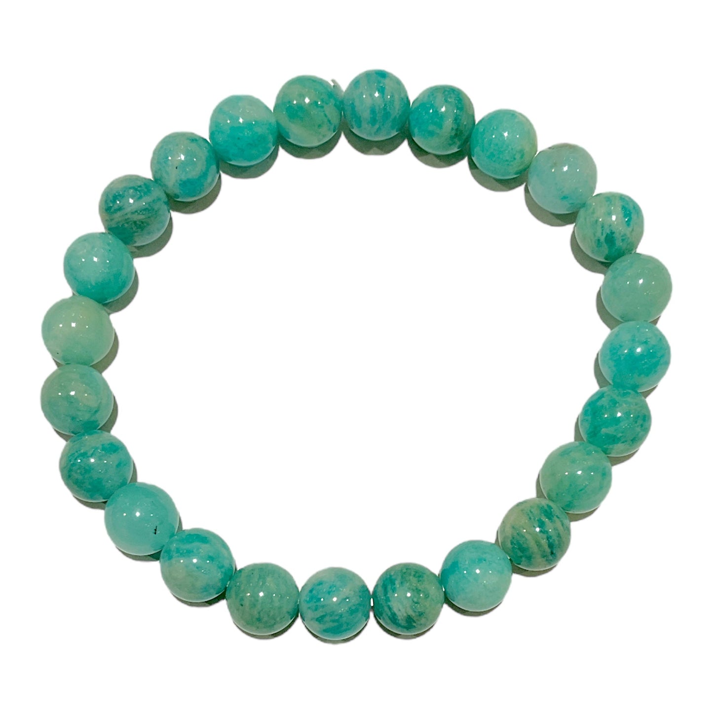 Bracelet Amazonite du perou AA taille homme - Foliesbijoux