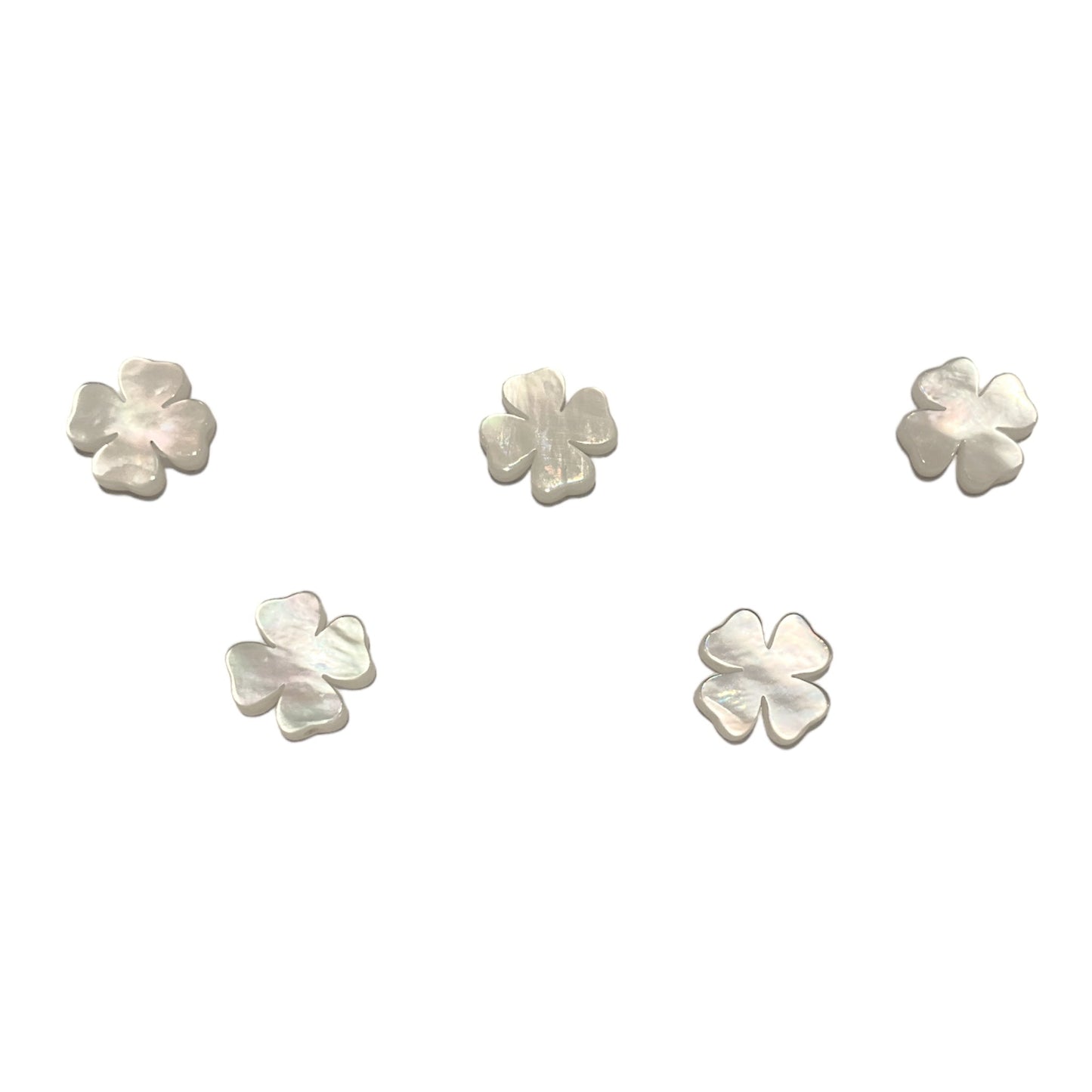 5 nacre forme trèfle 10mm - Foliesbijoux