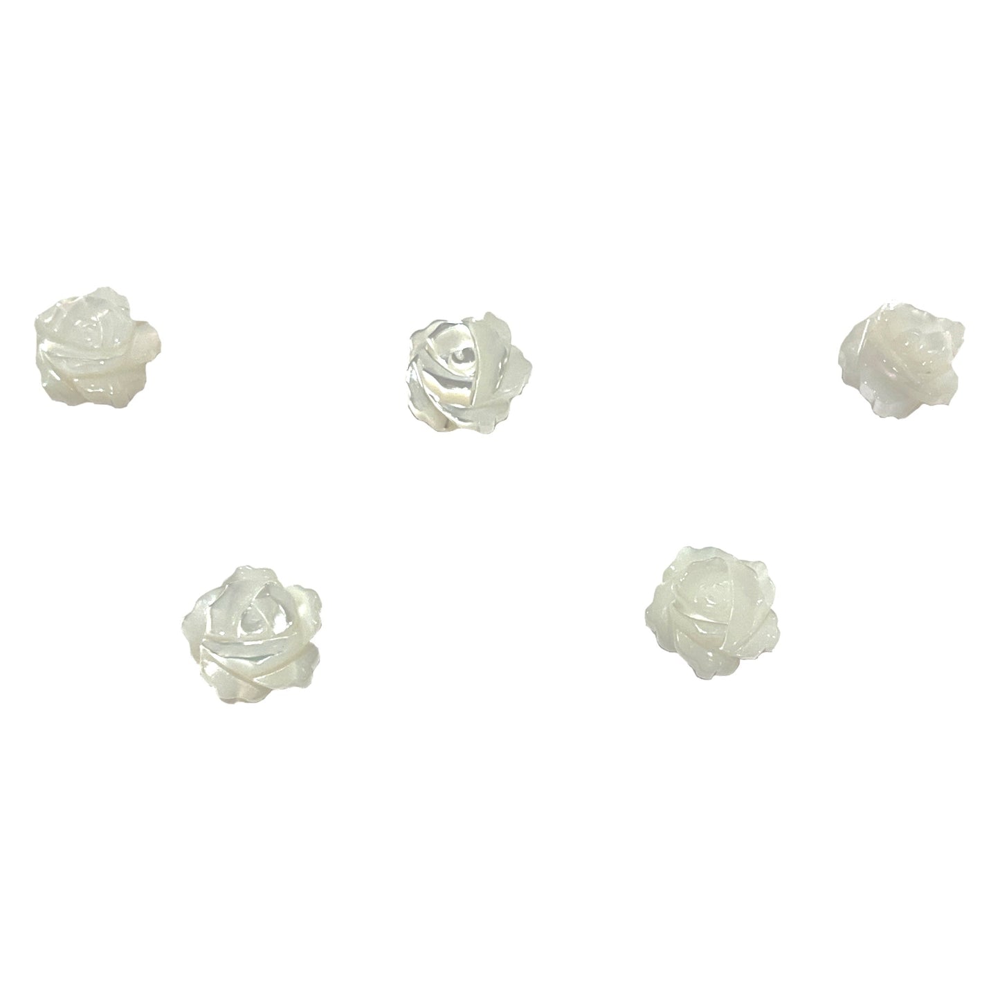 5 rose en nacre - Foliesbijoux