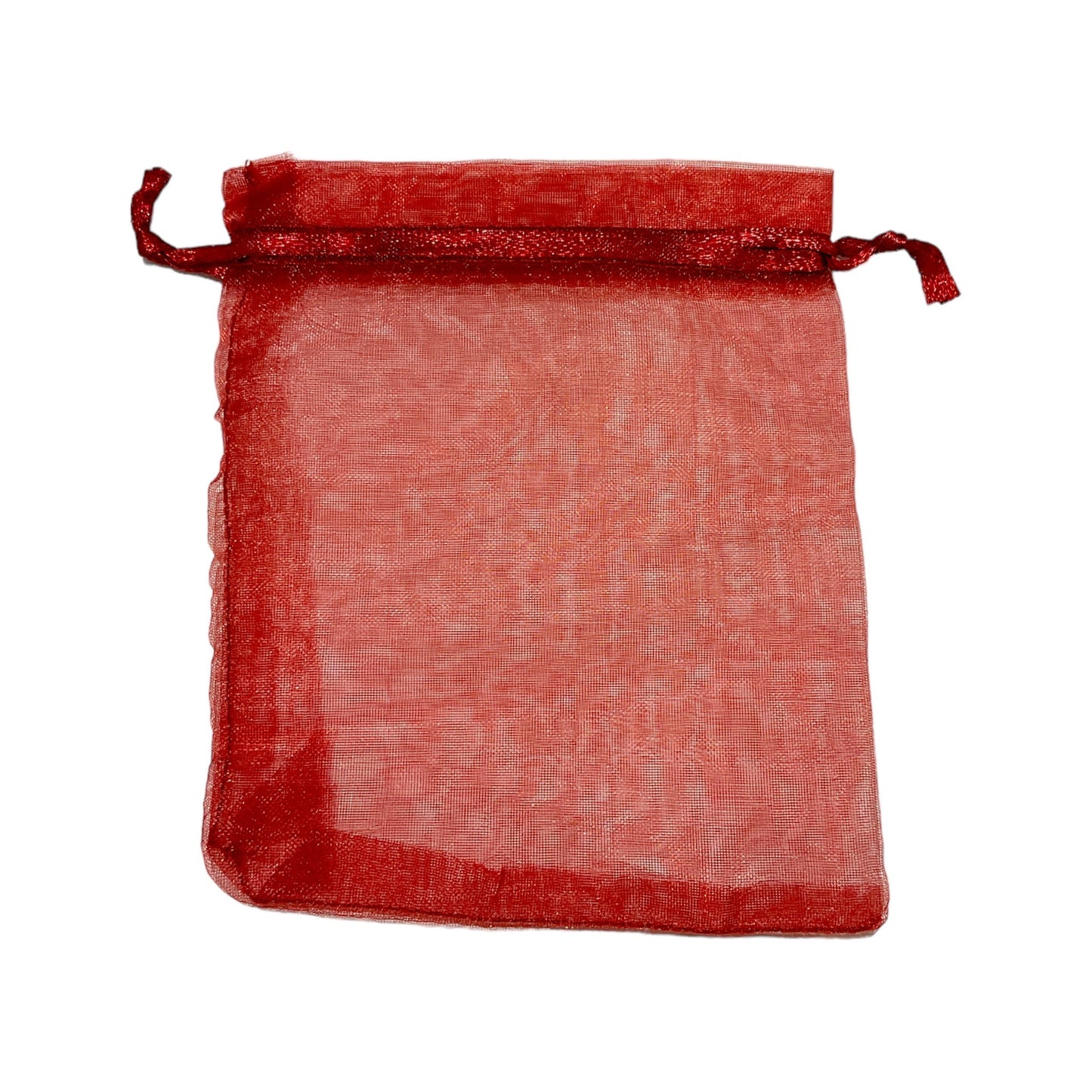100 pochon organza rouge bordeaux 10 x 12 cm - Foliesbijoux
