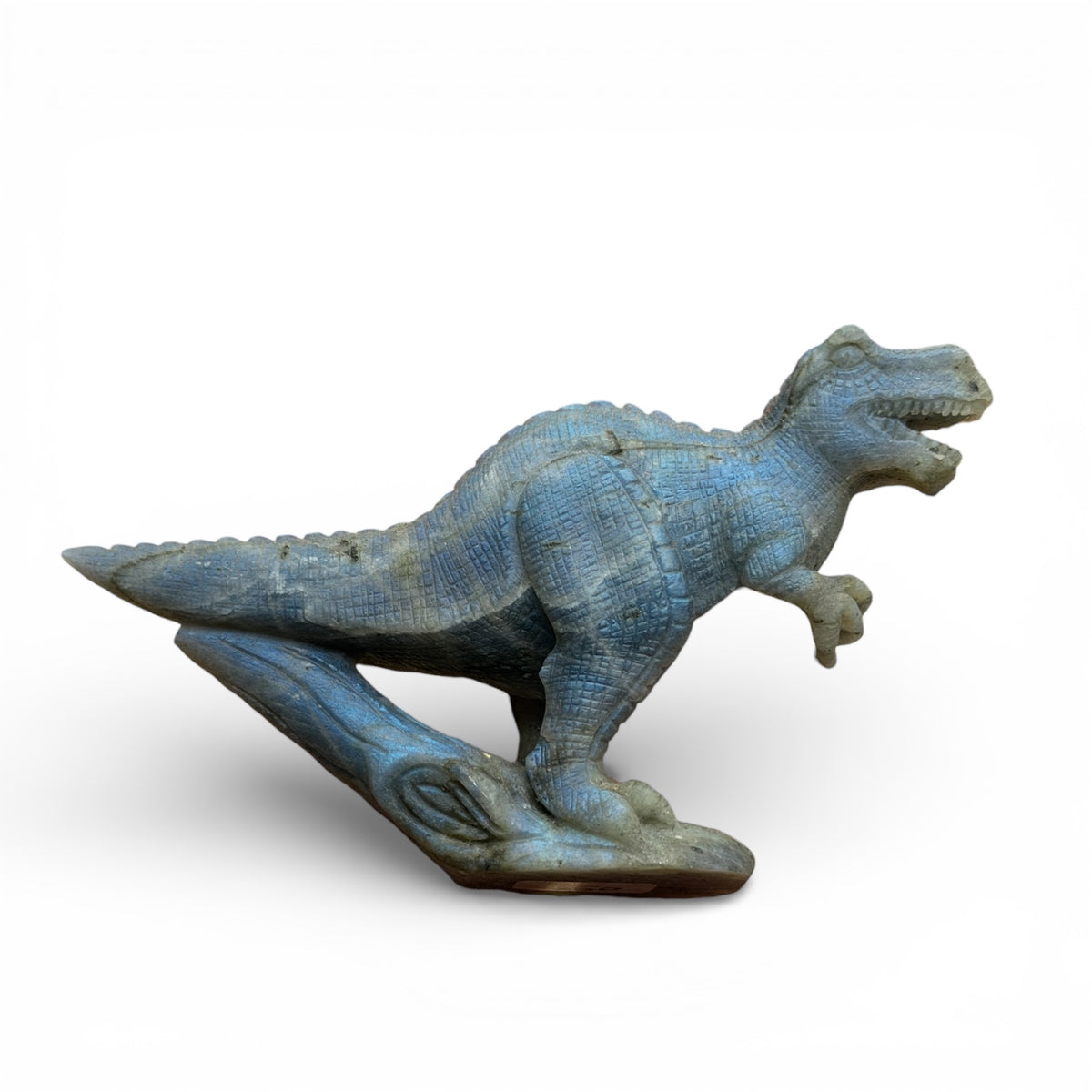 Figurine T-Rex en Labradorite AA+ 14x7.5 cm (modèle unique nº43)