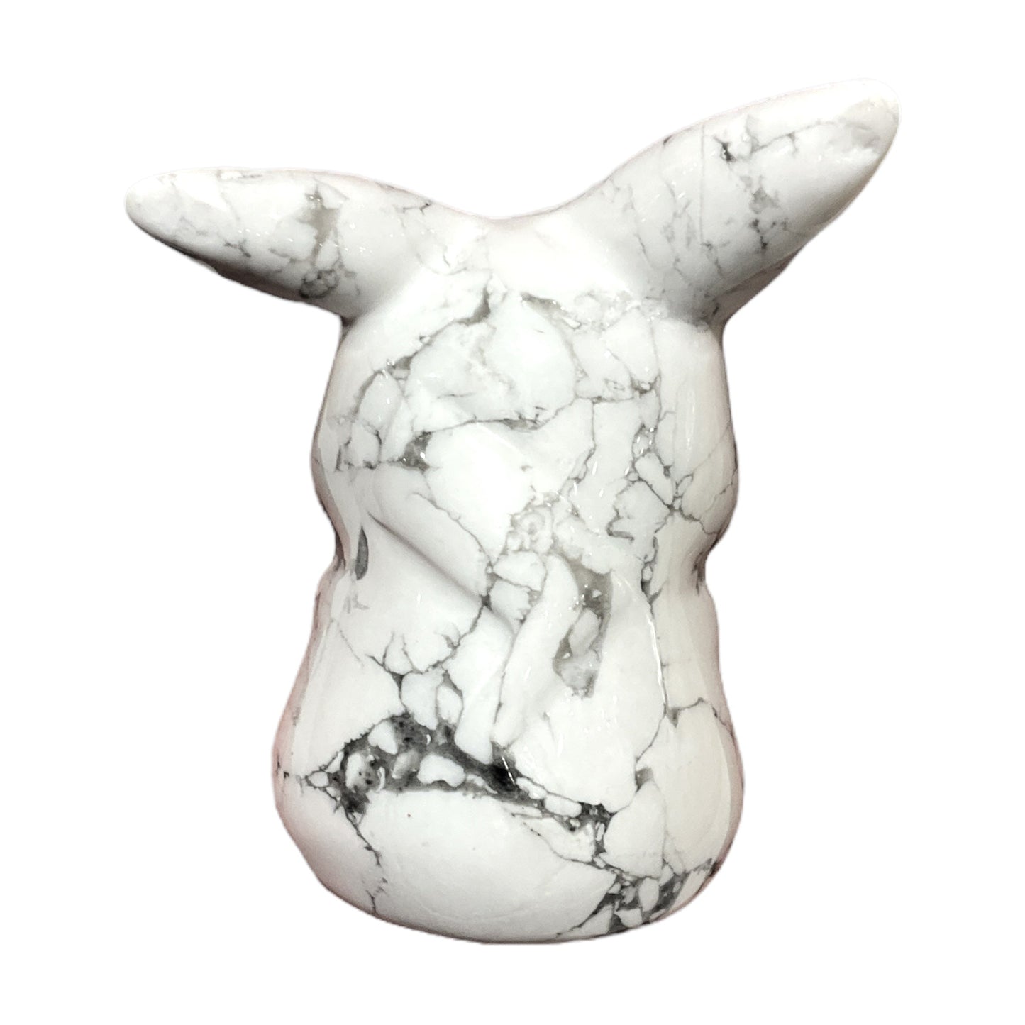 Figurine Pikachu en Howlite blanche - Foliesbijoux