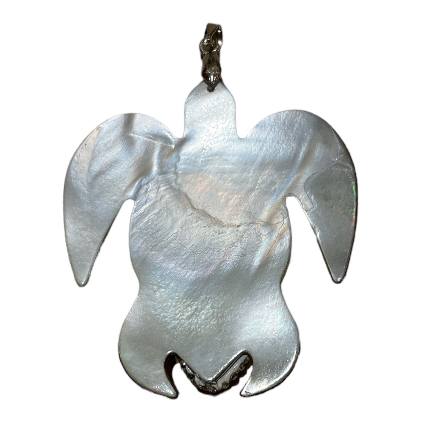 Pendentif tortue strass en nacre - Foliesbijoux