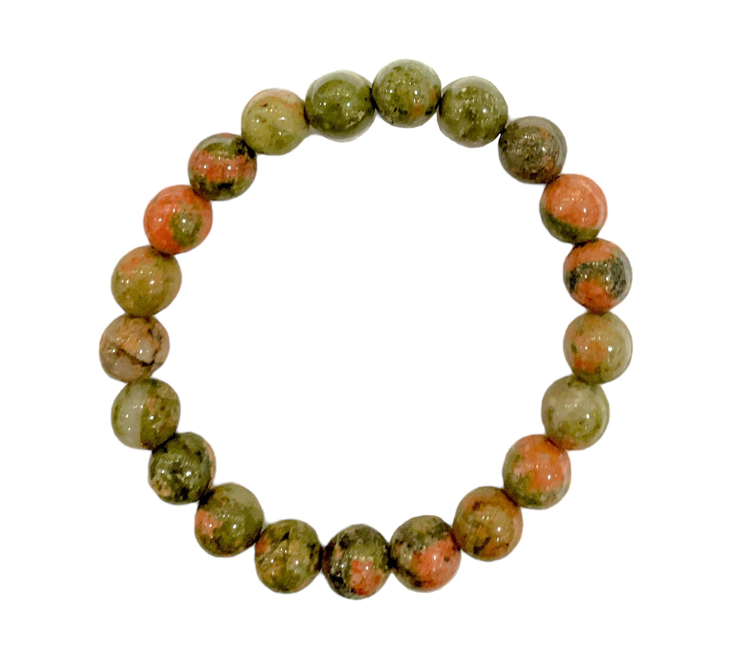 Bracelet Unakite A taille homme - Foliesbijoux