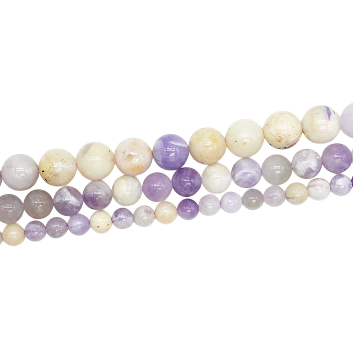 Fil de perle Opale violette A+