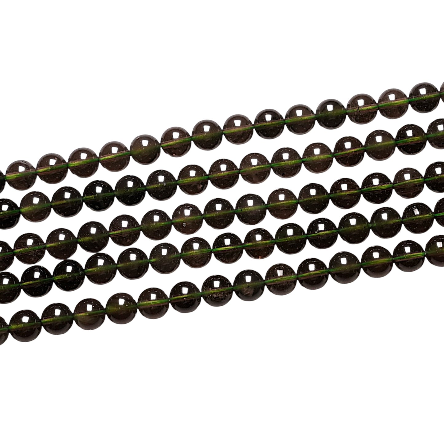 Fil de perle de verre Moldavite