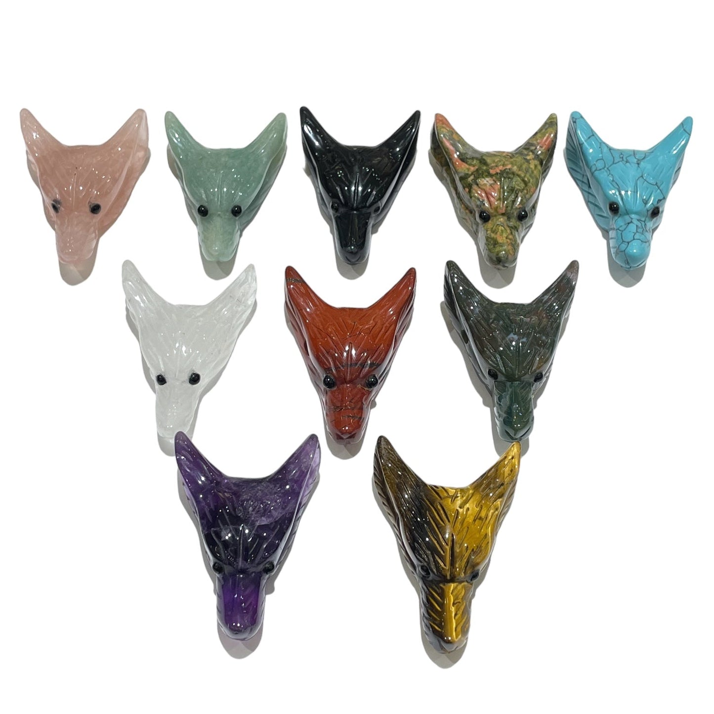 Pendentif tête de loup version 2 percé sur le côté - Foliesbijoux