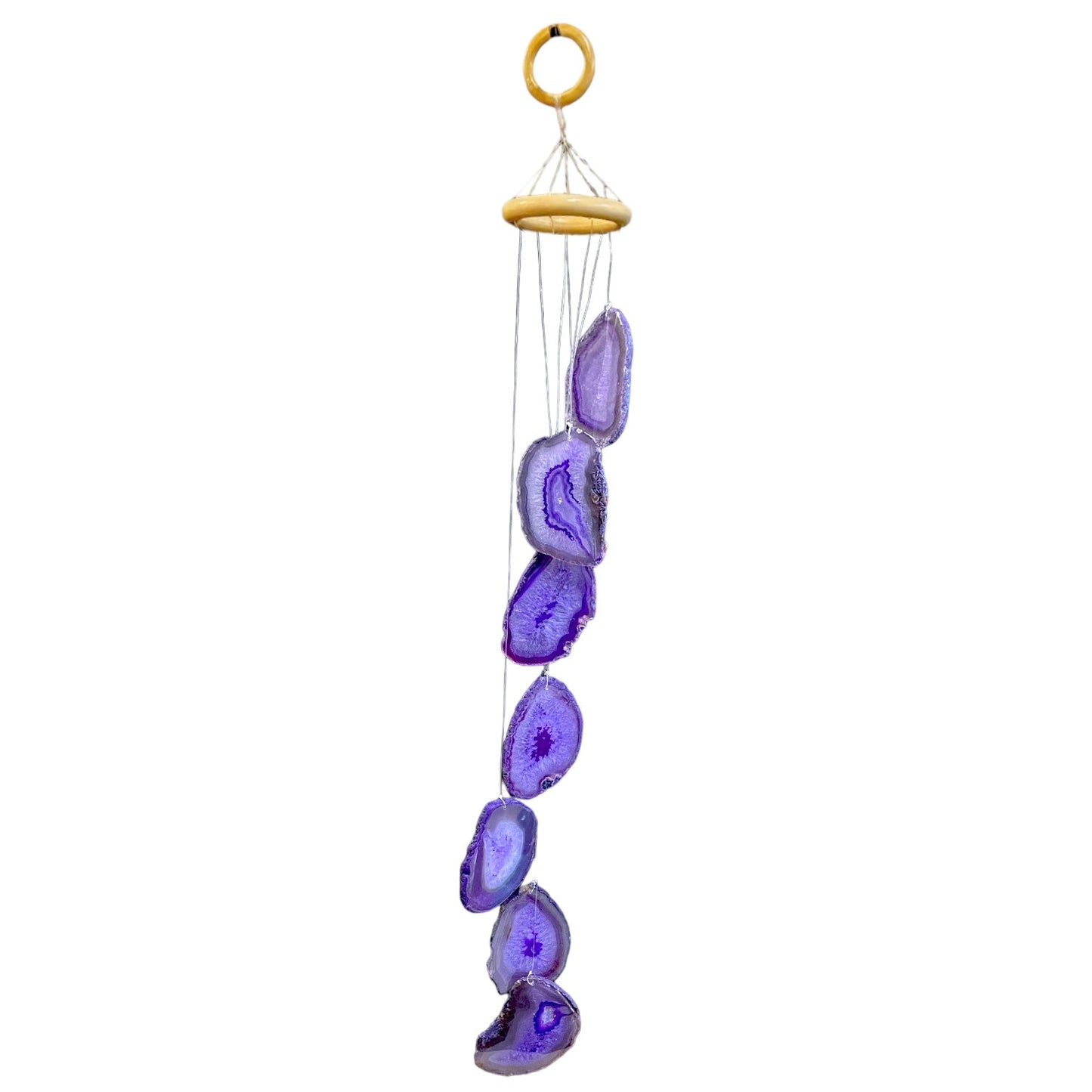 Carillon en agate violette - Foliesbijoux