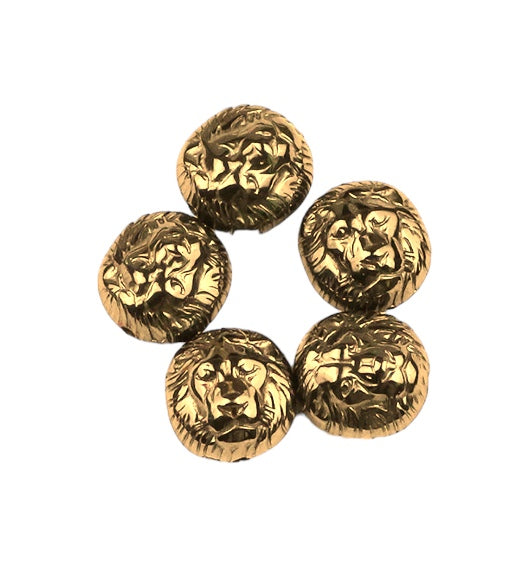 Fil de perle Hématite electroplaquée doré/bronzé lion HED-81 - Foliesbijoux