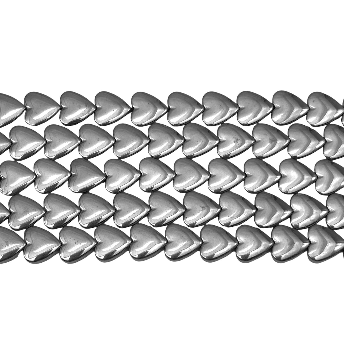 Fil de perle Hématite electroplaquée argenté claire HEA-113 - Foliesbijoux